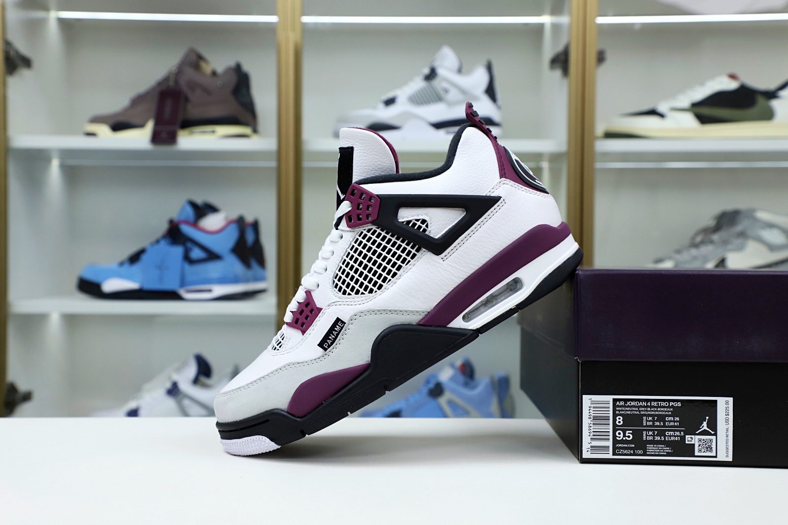 Kimi kick AIR JORDAN PARIS SAINT-GERMAIN X AIR JORDAN 4 RETRO 'BORDEAUX'