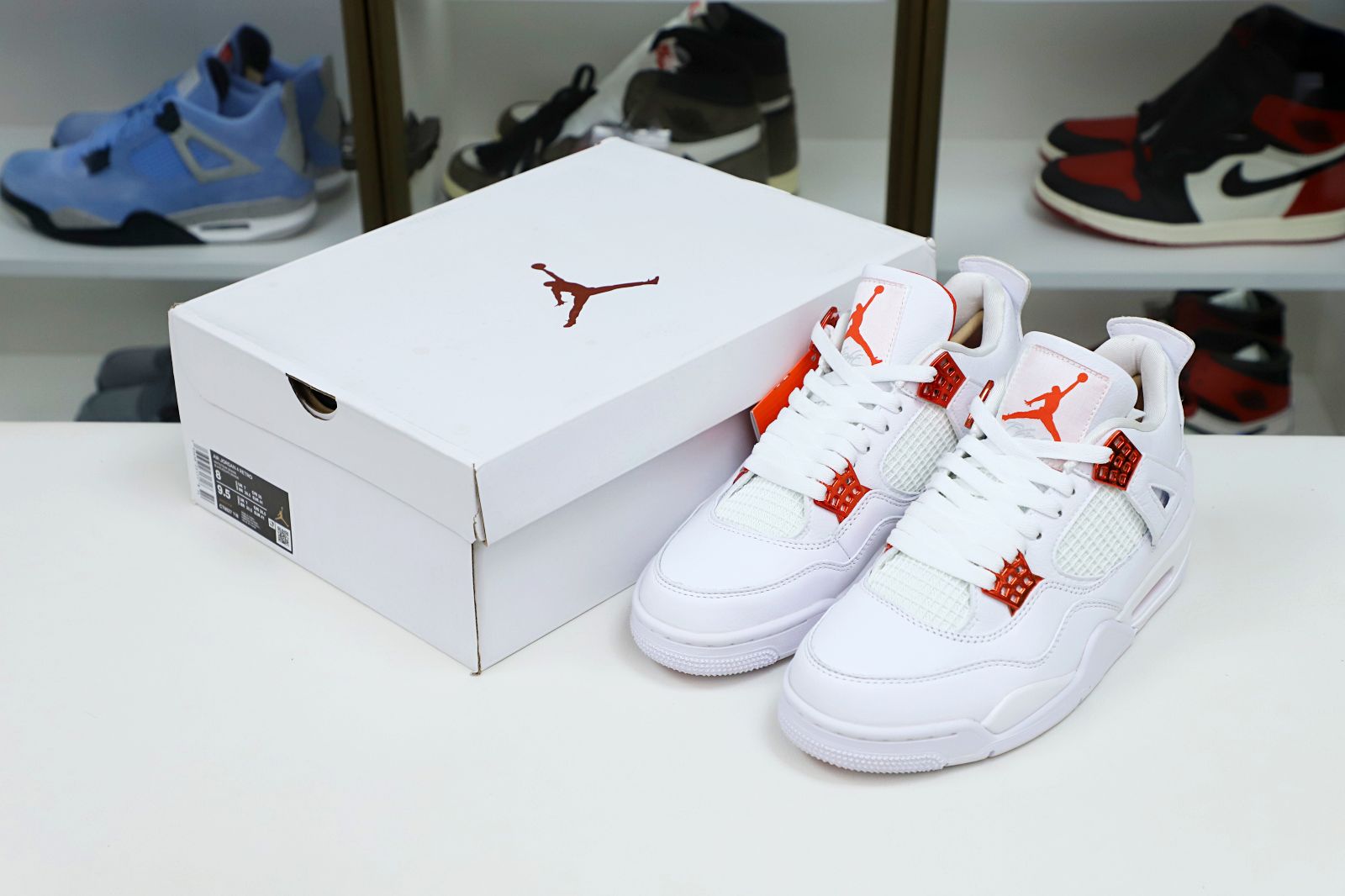 Kimi kick Jordan Air Jordan 4 retro“orange metallic