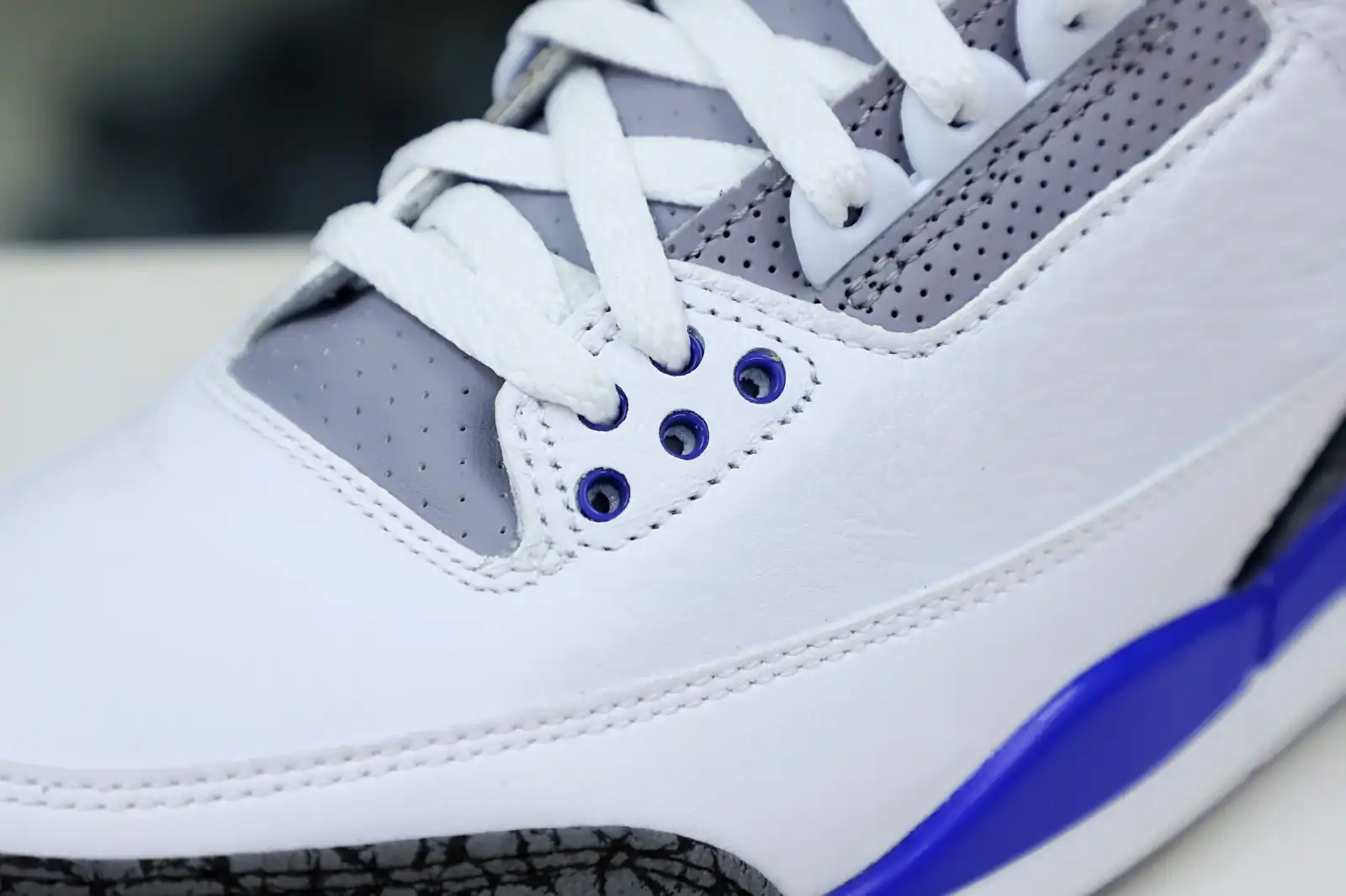 Rep Kimikick AIR JORDAN 3 RETRO 'RACER BLUE'