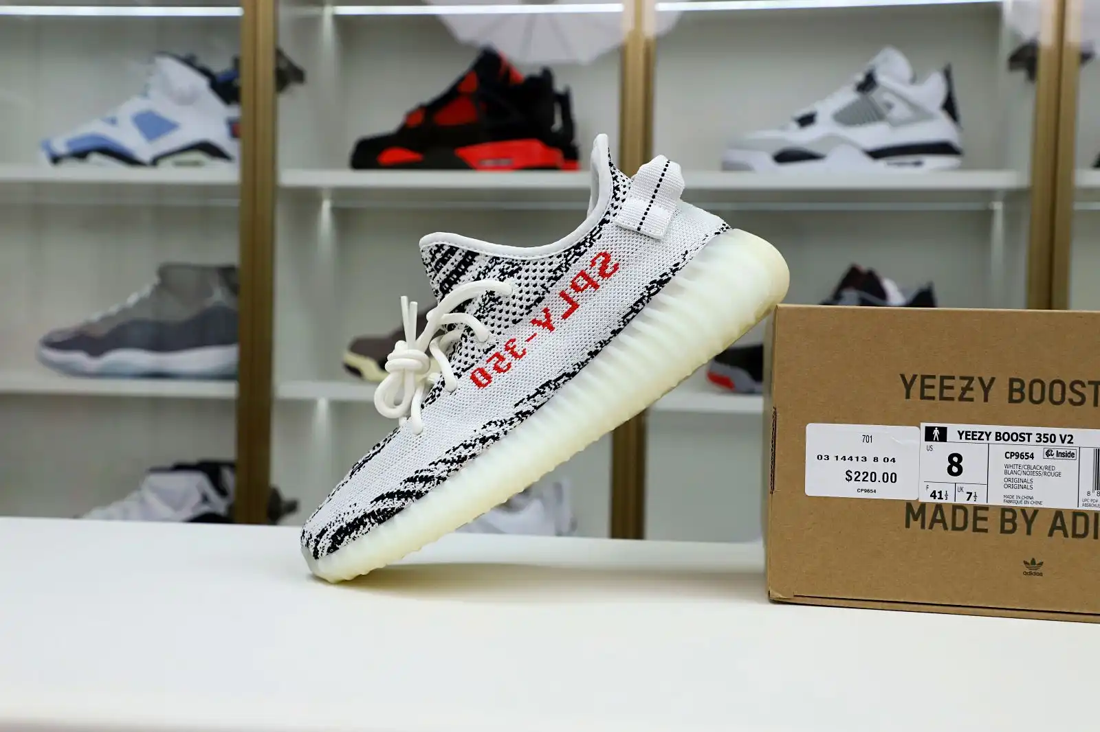 Kimikick YEEZY BOOST 350 V2 'ZEBRA'