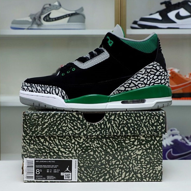 Kimi kick AIR JORDAN 3 PINE GREEN