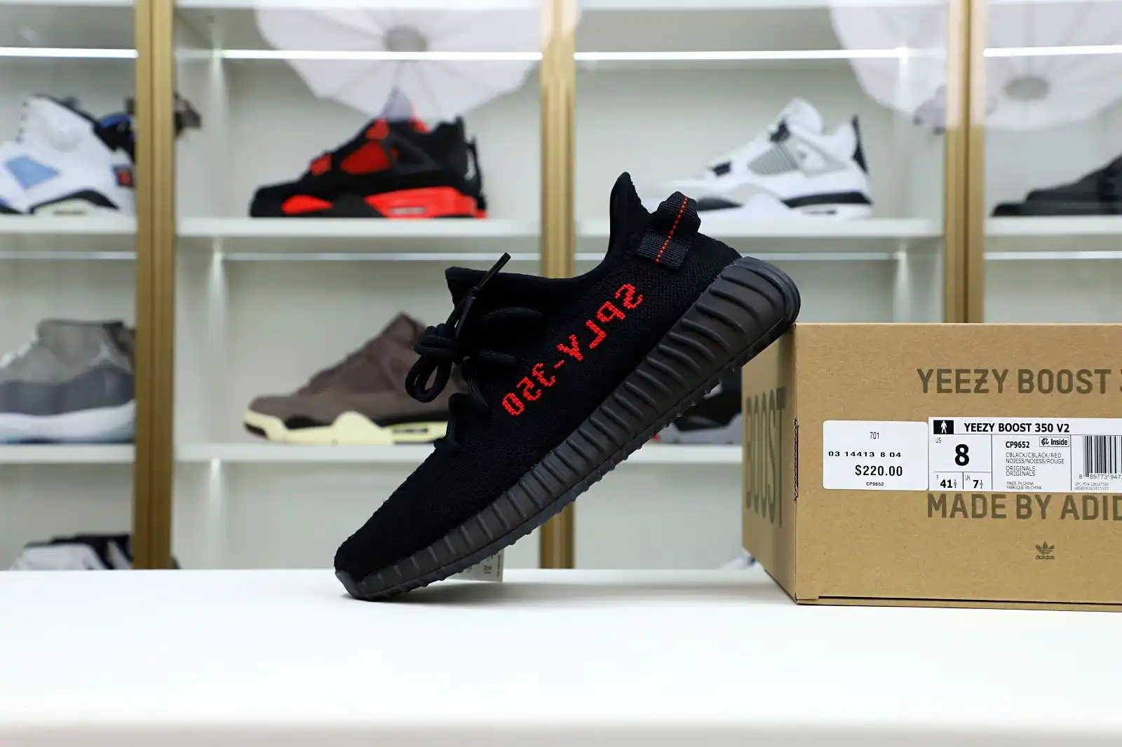 Kimikick YEEZY BOOST 350 V2 'BRED'