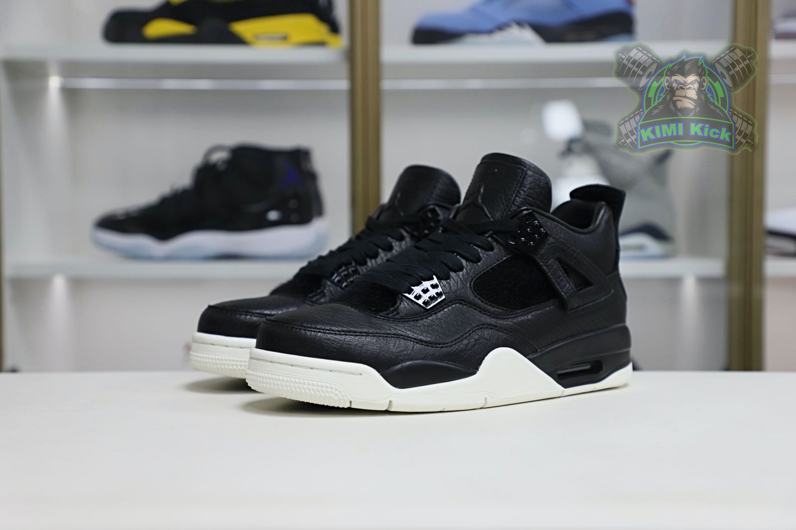 Kimi kick Jordan Air Jordan 4 retro ponyhair black