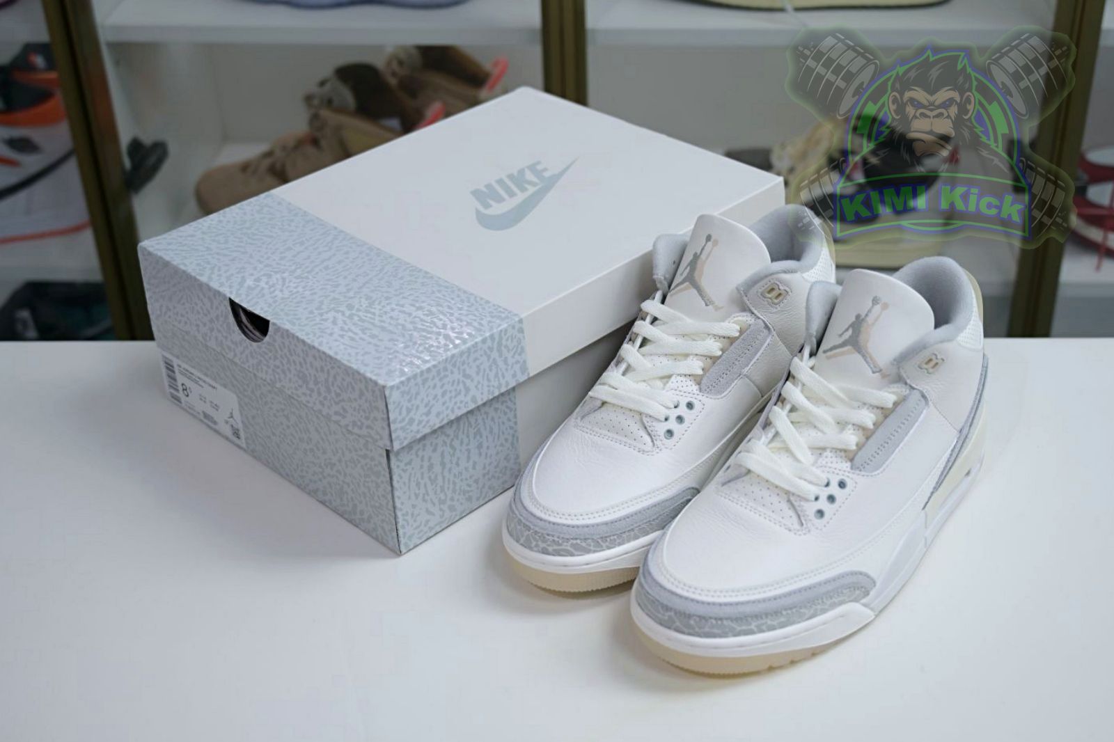 Kimi kick Air Jordan 3 Craft“Ivory”