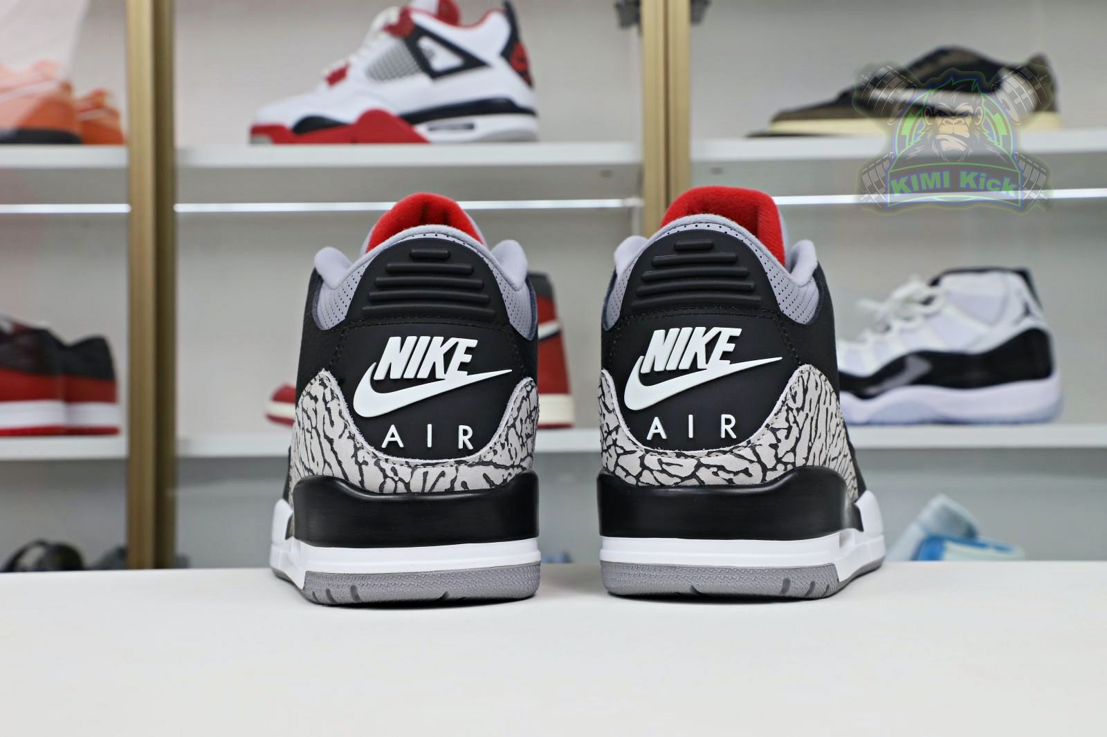 Kimi kick Jordan Air Jordan 3 retro blackcement  2018（854262-001）