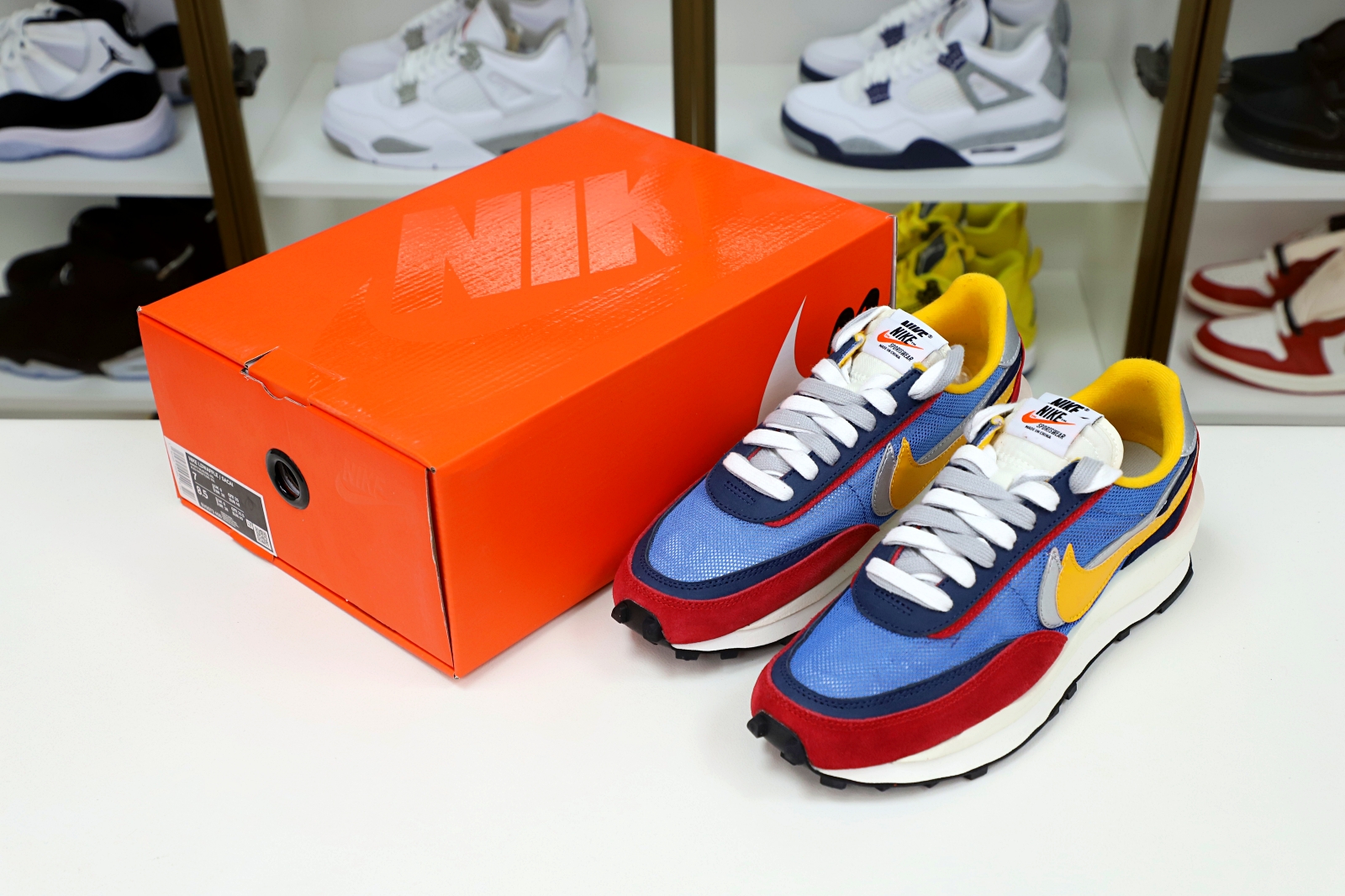 Kimi kick SACAI X LDWAFFLE 'VARSITY BLUE'