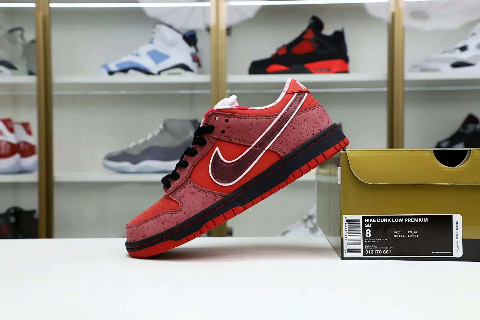 Kimikick Concepts x Nike Dunk SB Low Red Lobster