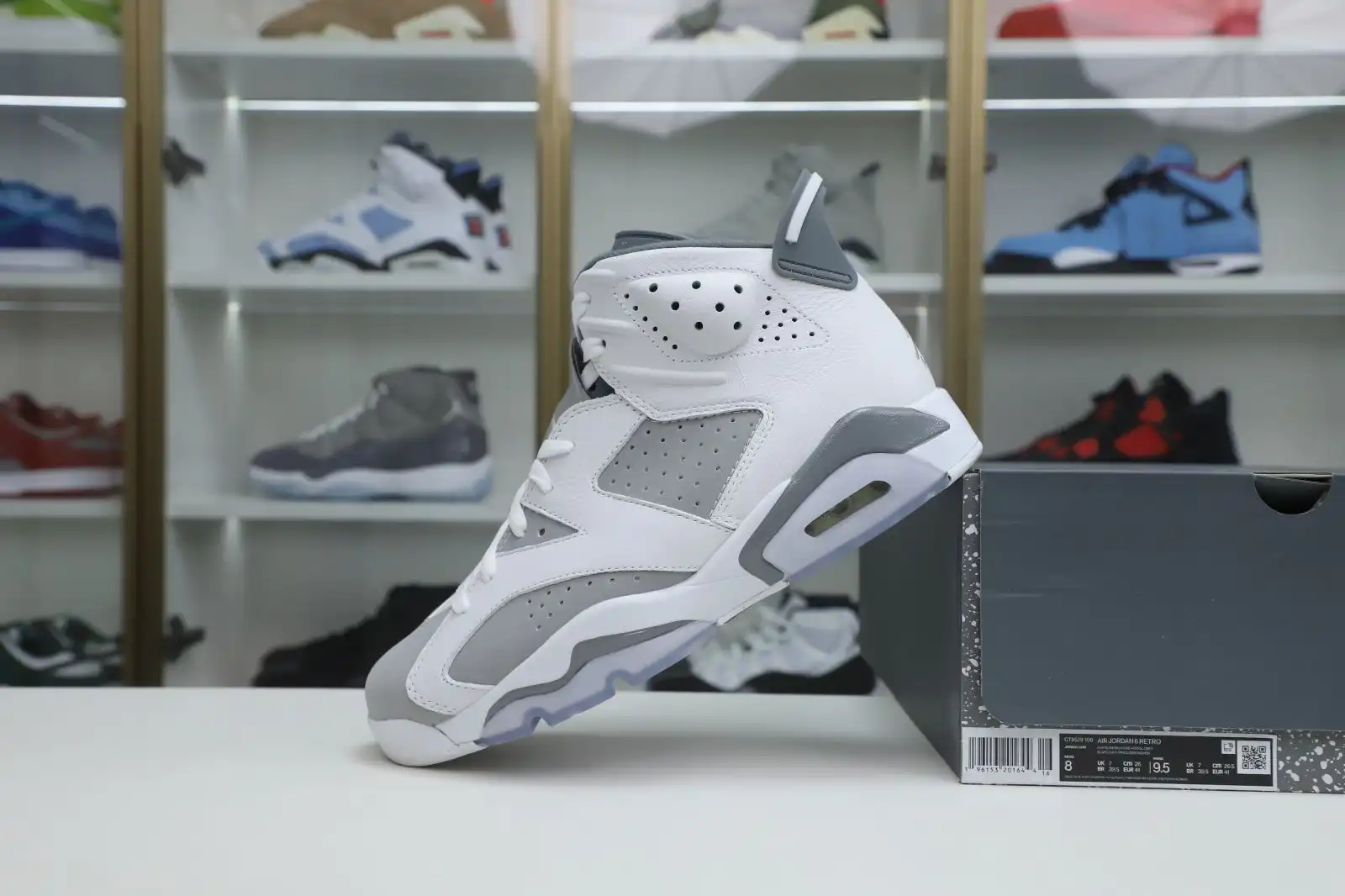 Rep Kimikick AIR JORDAN 6 COOL GREY