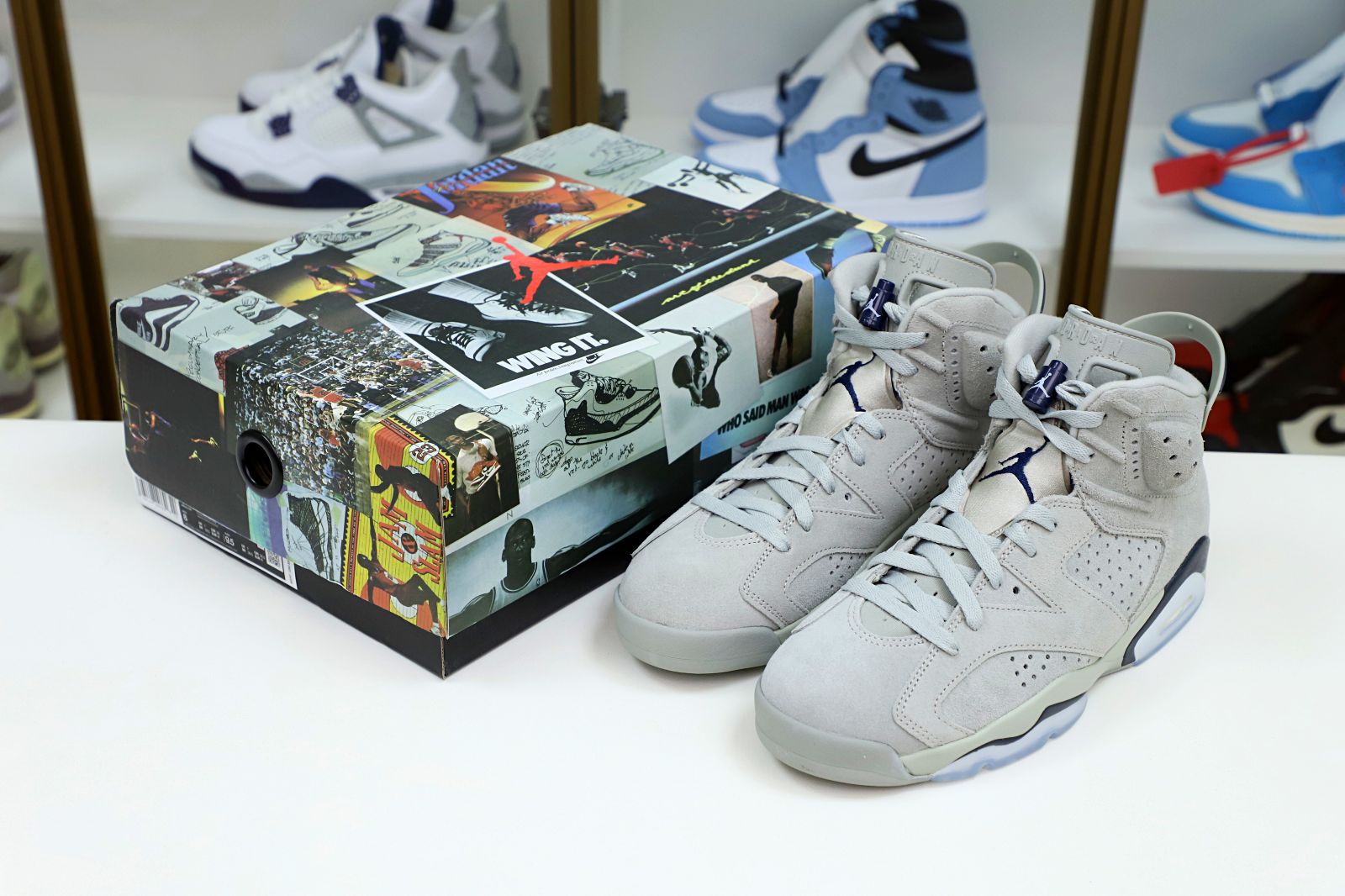 Kimi kick AIR JORDAN 6 “GEORGETOWN”