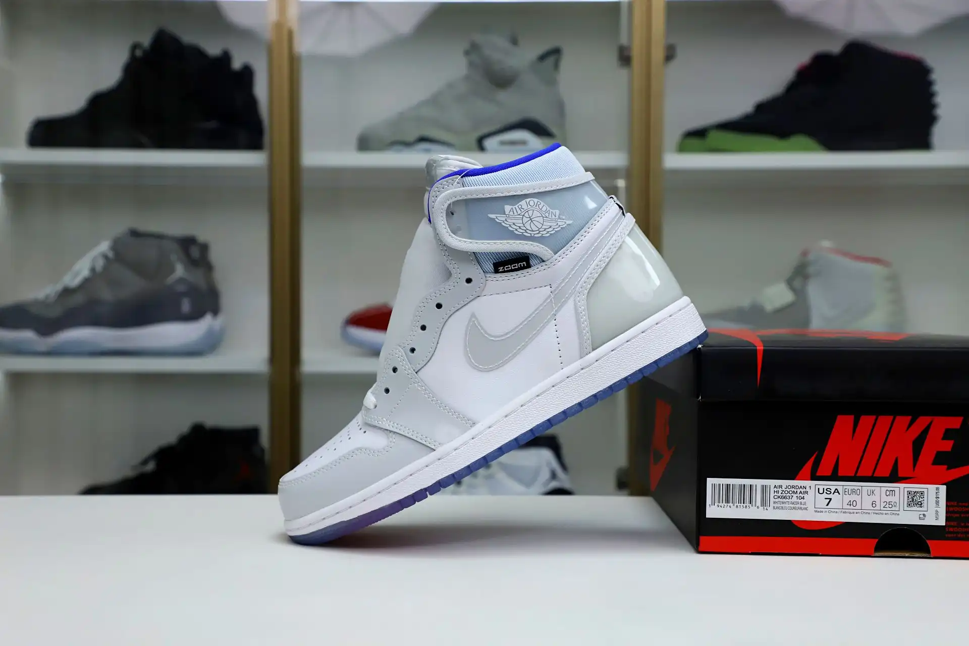 Kimikick AIR JORDAN 1 HIGH ZOOM 'RACER BLUE'