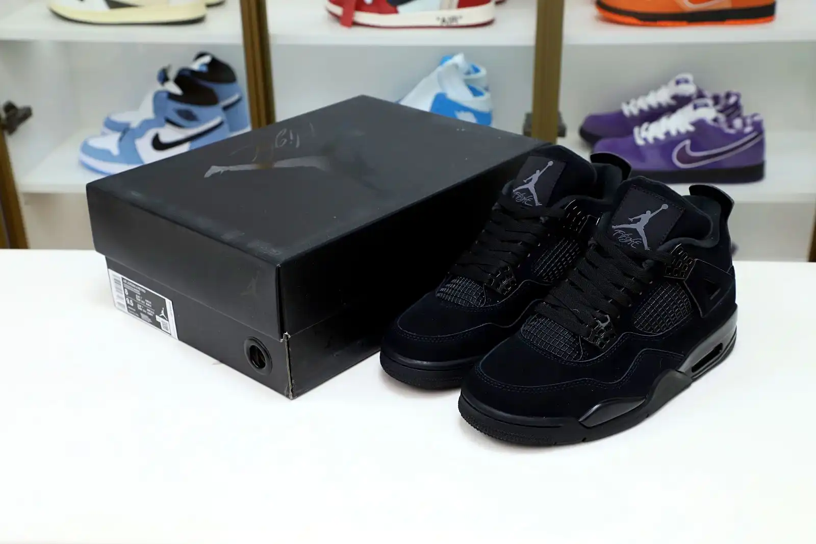 Cheap Kimikick AIR JORDAN 4 RETRO 'BLACK CAT' 2020