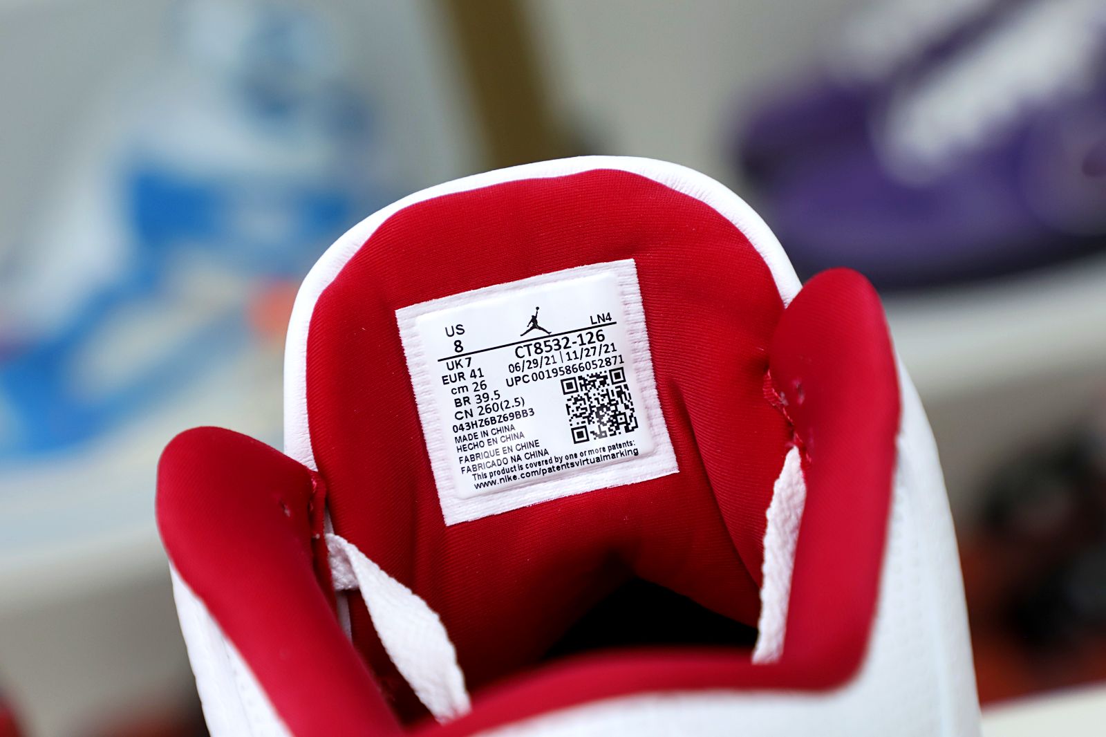 Kimi kick Air Jordan 3 Retro  Cardinal Red(CT8532-126）