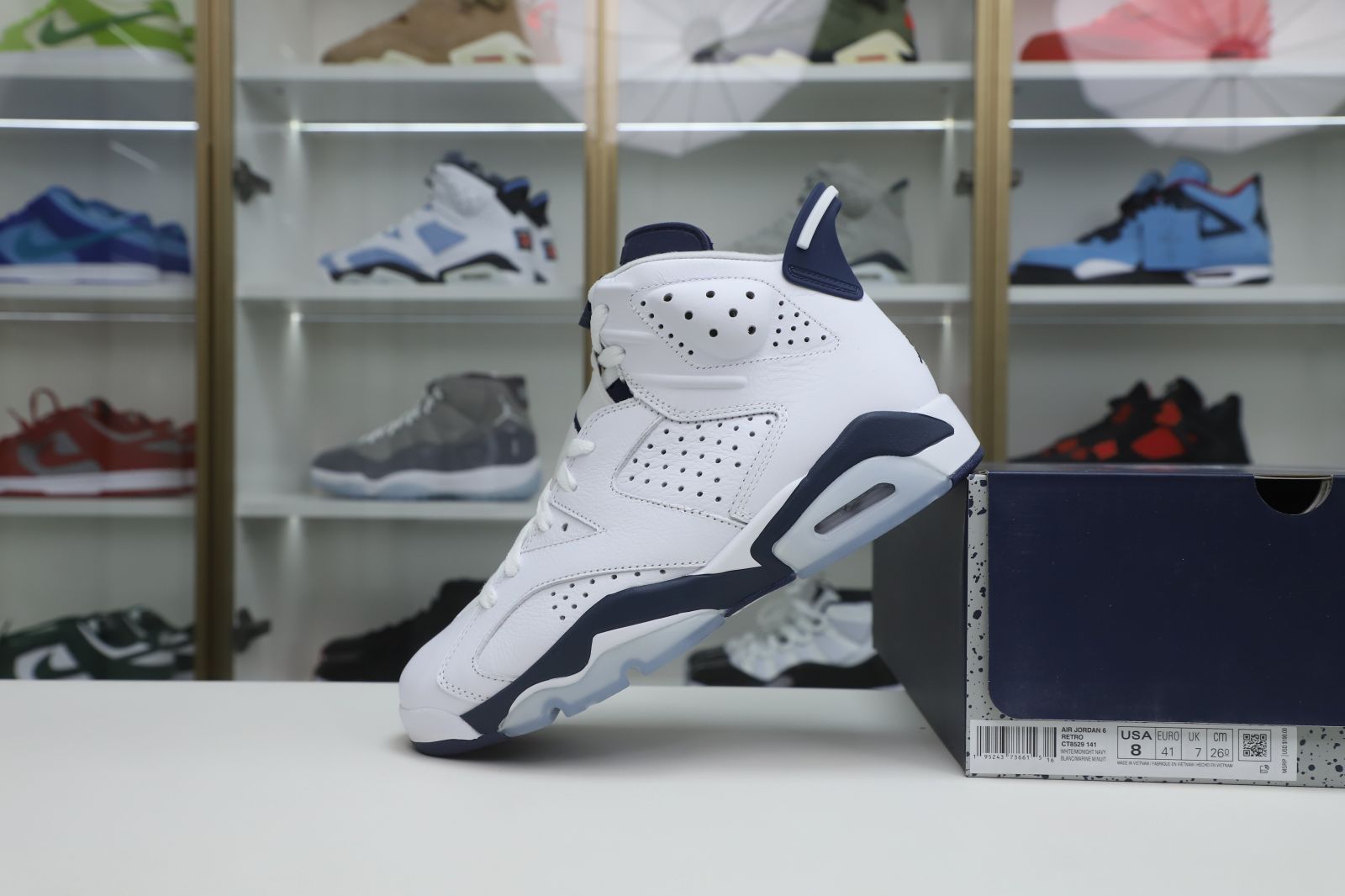 Kimi kick AIR JORDAN 6 MIDNIGHT NAVY