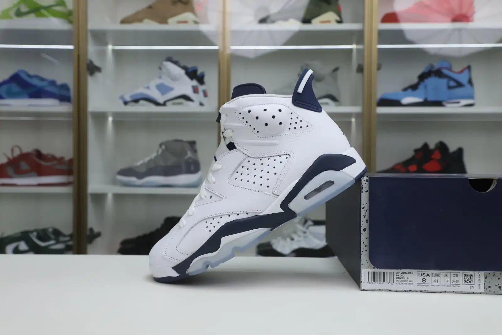 Cheap Kimikick AIR JORDAN 6 MIDNIGHT NAVY