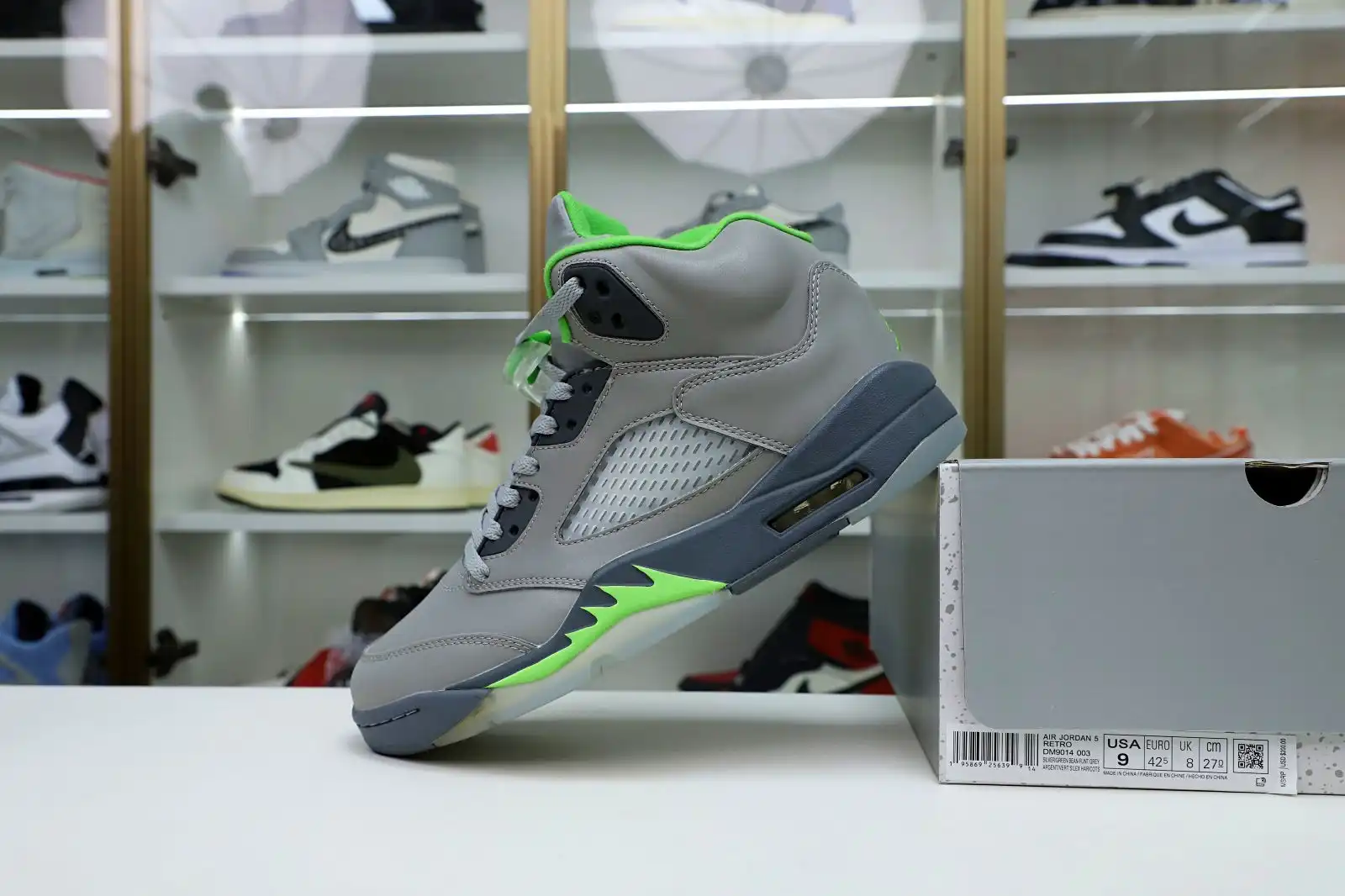 Cheap Kimikick AIR JORDAN 5 RETRO 'GREEN BEAN' 2022