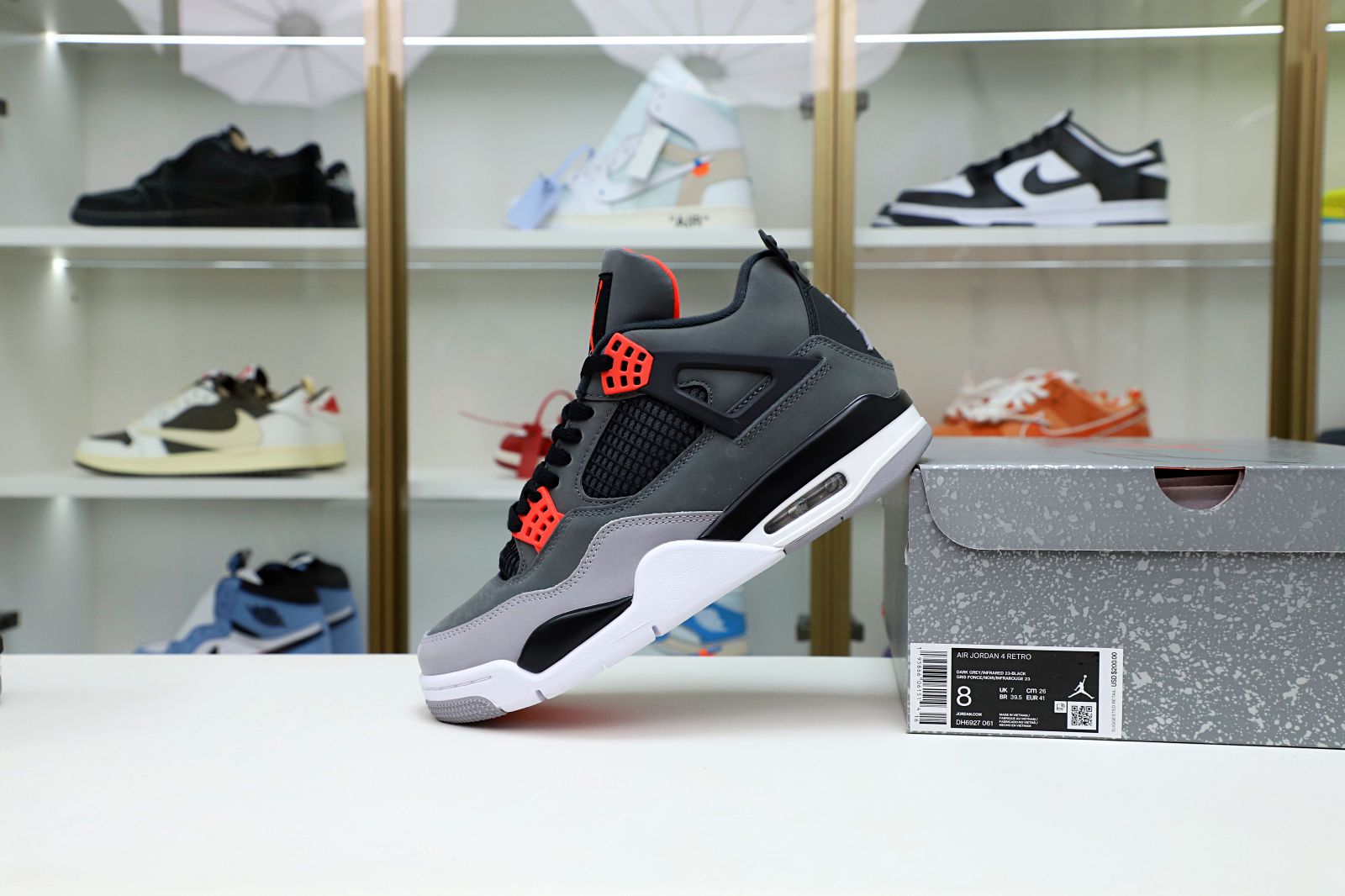 Kimi kick AIR JORDAN 4 INFRARED