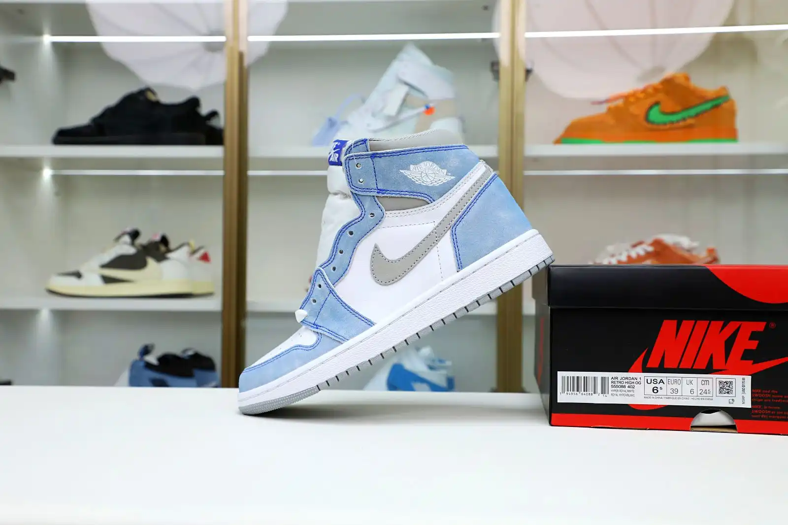 Reps Kimikick AIR JORDAN 1 RETRO HIGH OG 'HYPER ROYAL'