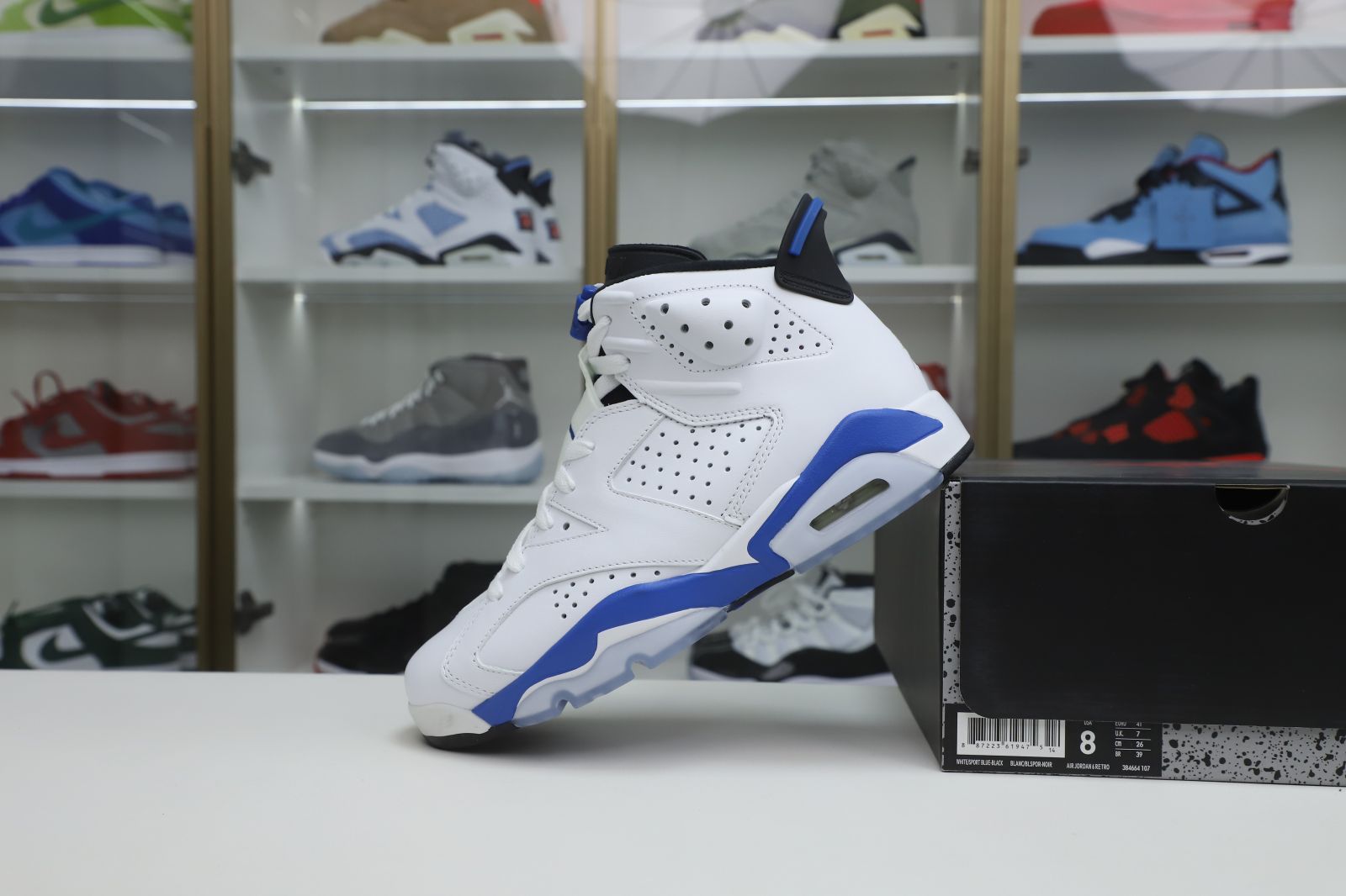 Kimi kick AIR JORDAN 6 RETRO SPORT BLUE