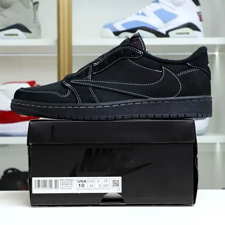 Kimikick TRAVIS SCOTT X NIKE AIR JORDAN 1 LOW OG “BLACK PHANTOM”