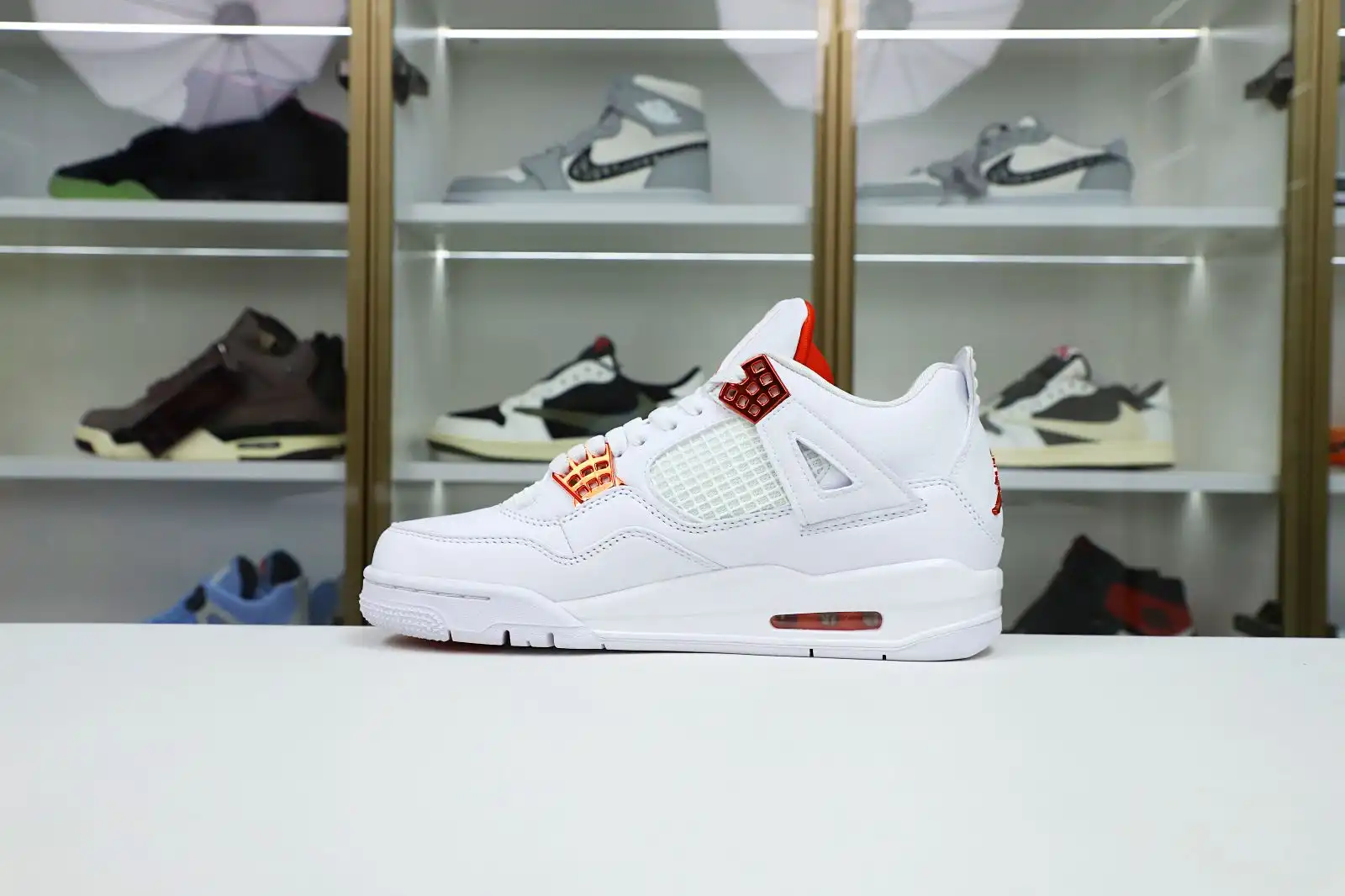 Cheap Kimi kick Jordan Air Jordan 4 retro“orange metallic