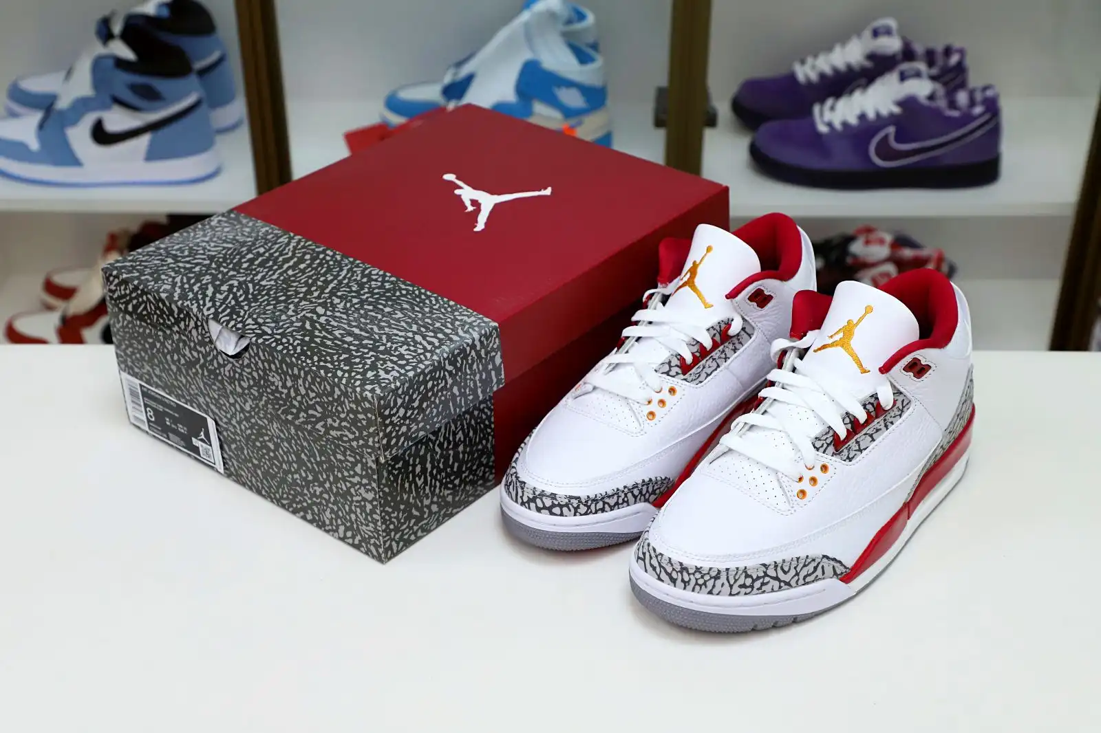 Rep Kimikick Air Jordan 3 Retro  Cardinal Red(CT8532-126）