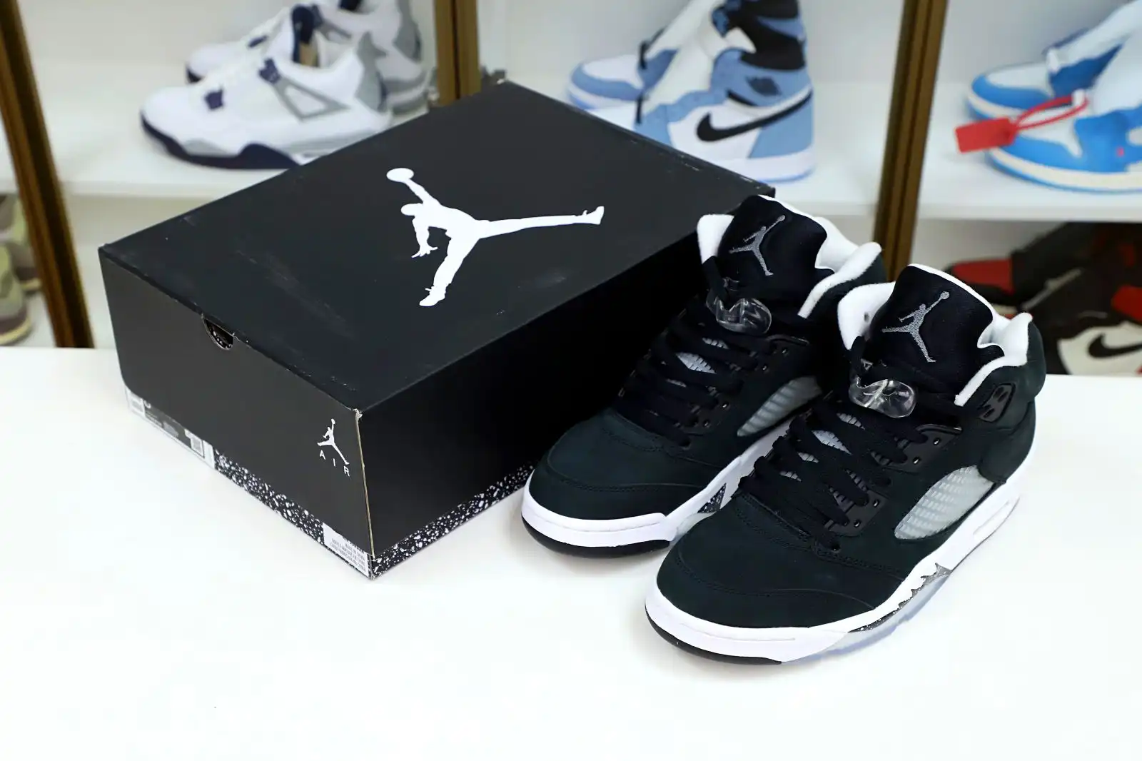 Rep Kimikick AIR JORDAN 5 RETRO 'OREO' 2021