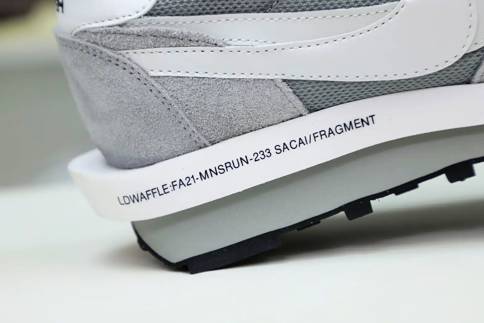 Kimikick FRAGMENT DESIGN X SACAI X LDV WAFFLE 'LIGHT SMOKE GREY'