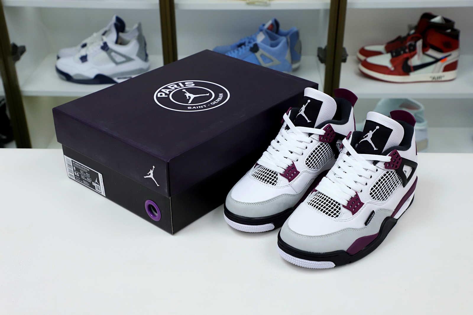 Kimi kick AIR JORDAN PARIS SAINT-GERMAIN X AIR JORDAN 4 RETRO 'BORDEAUX'