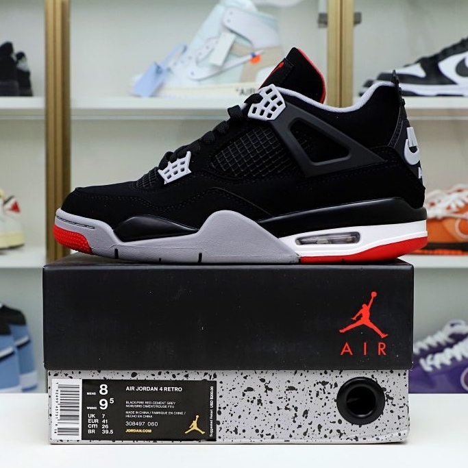 Kimi kick AIR JORDAN 4 RETRO OG 'BRED' 2019