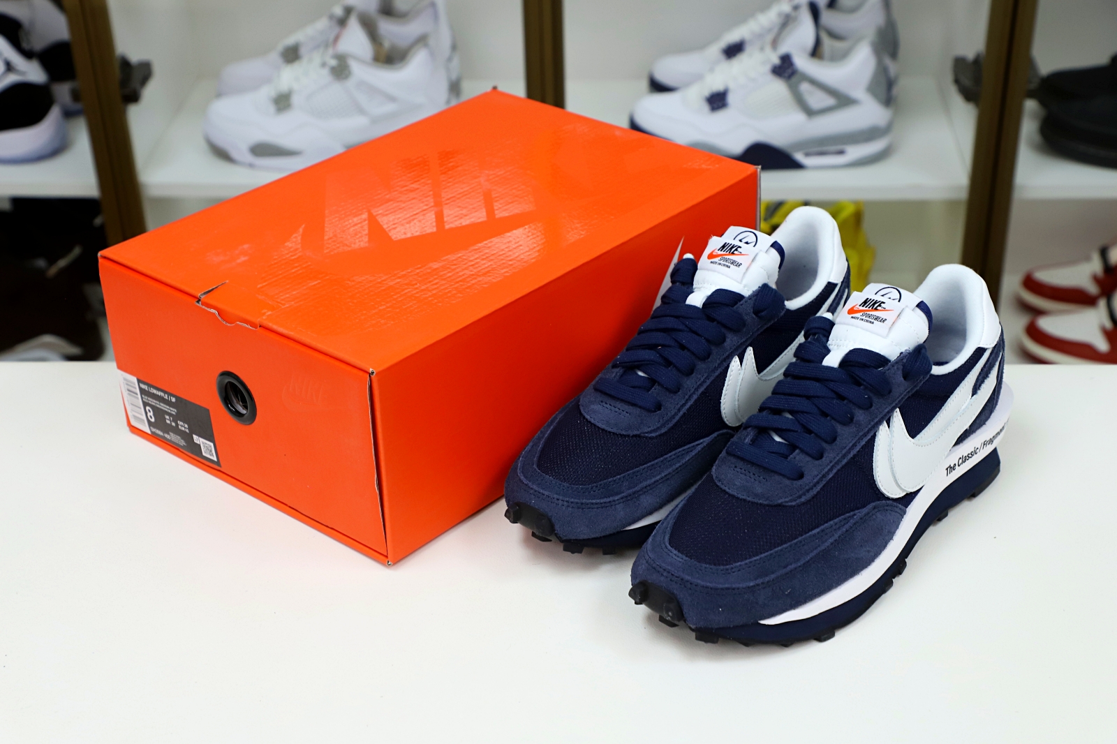 Kimi kick FRAGMENT DESIGN X SACAI X LDV WAFFLE 'BLACKENED BLUE'