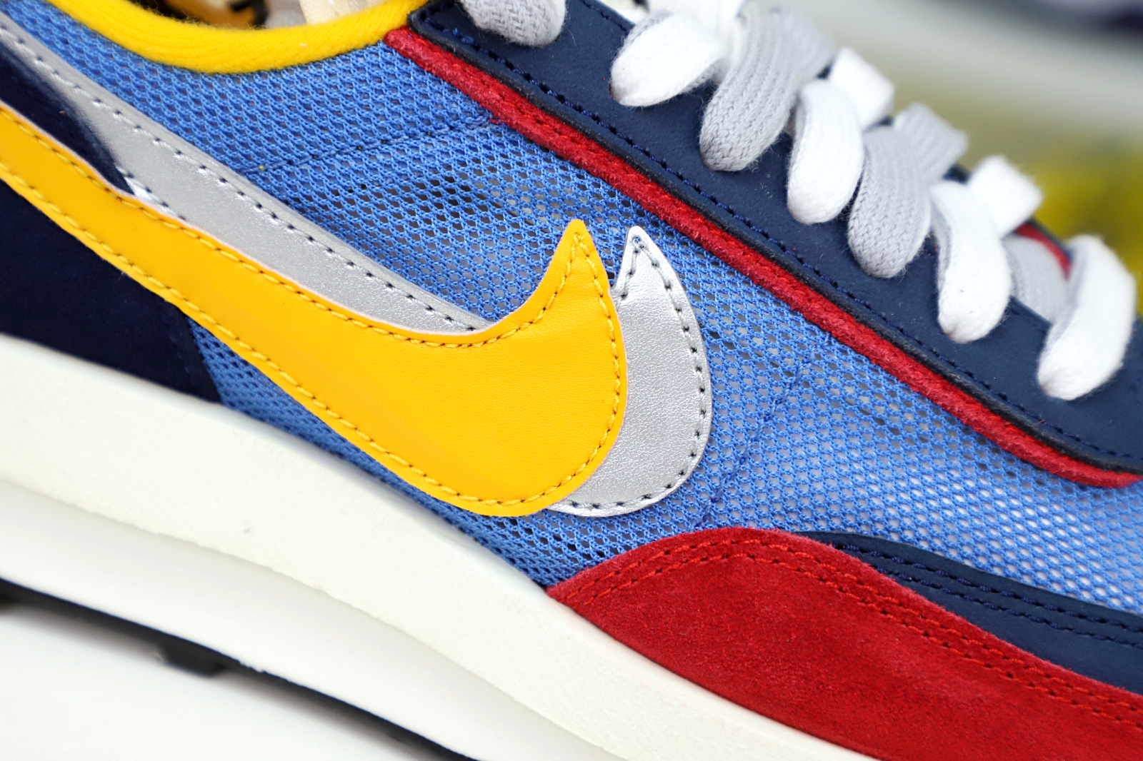 Kimi kick SACAI X LDWAFFLE 'VARSITY BLUE'