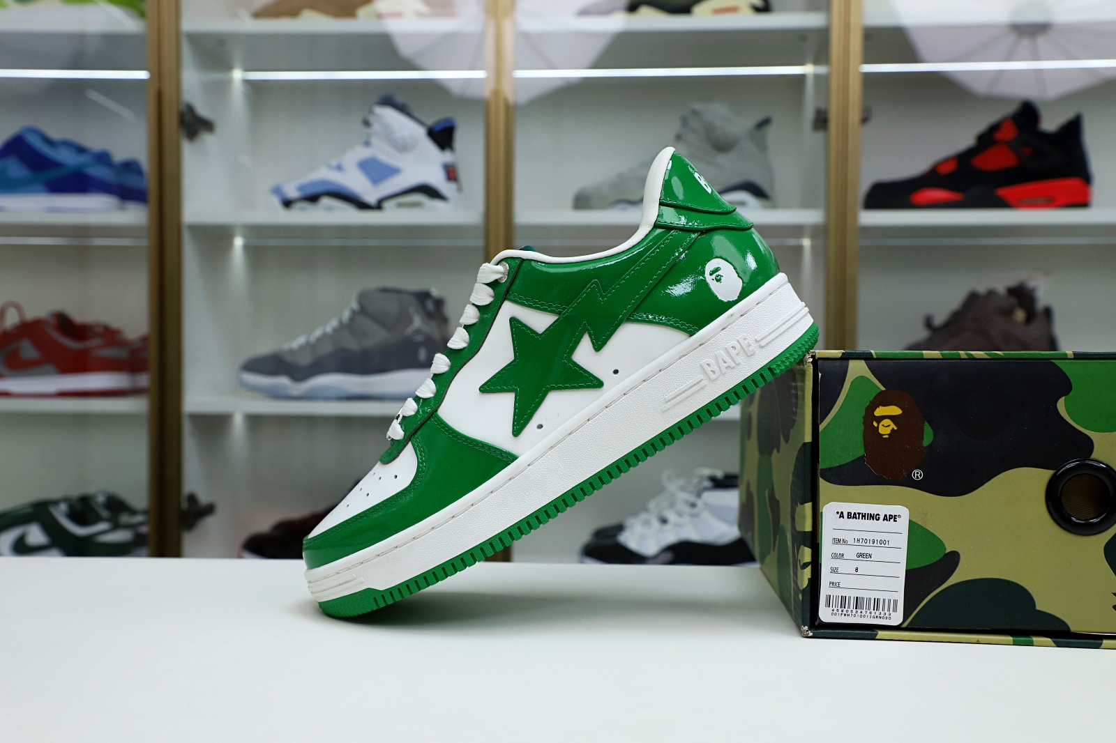 Kimi kick BAPE BAPESTA 'GREEN'