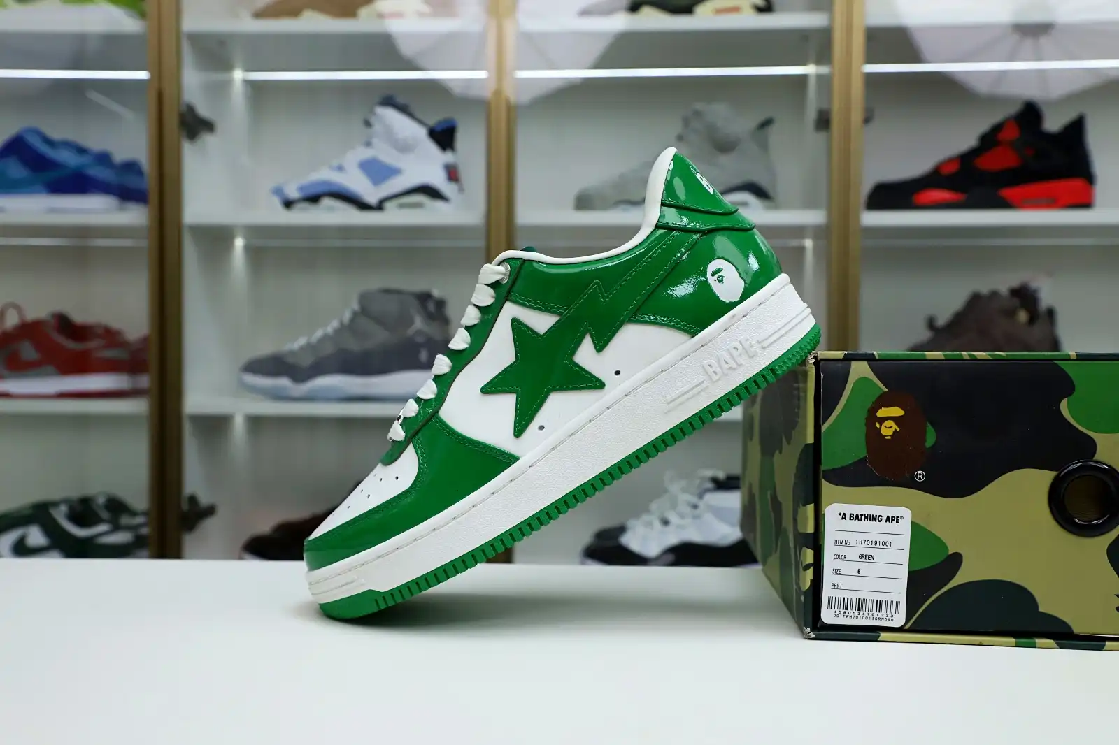 Kimikick BAPE BAPESTA 'GREEN'