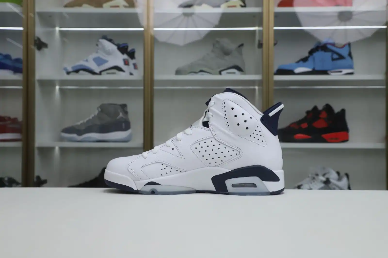 Cheap Kimikick AIR JORDAN 6 MIDNIGHT NAVY