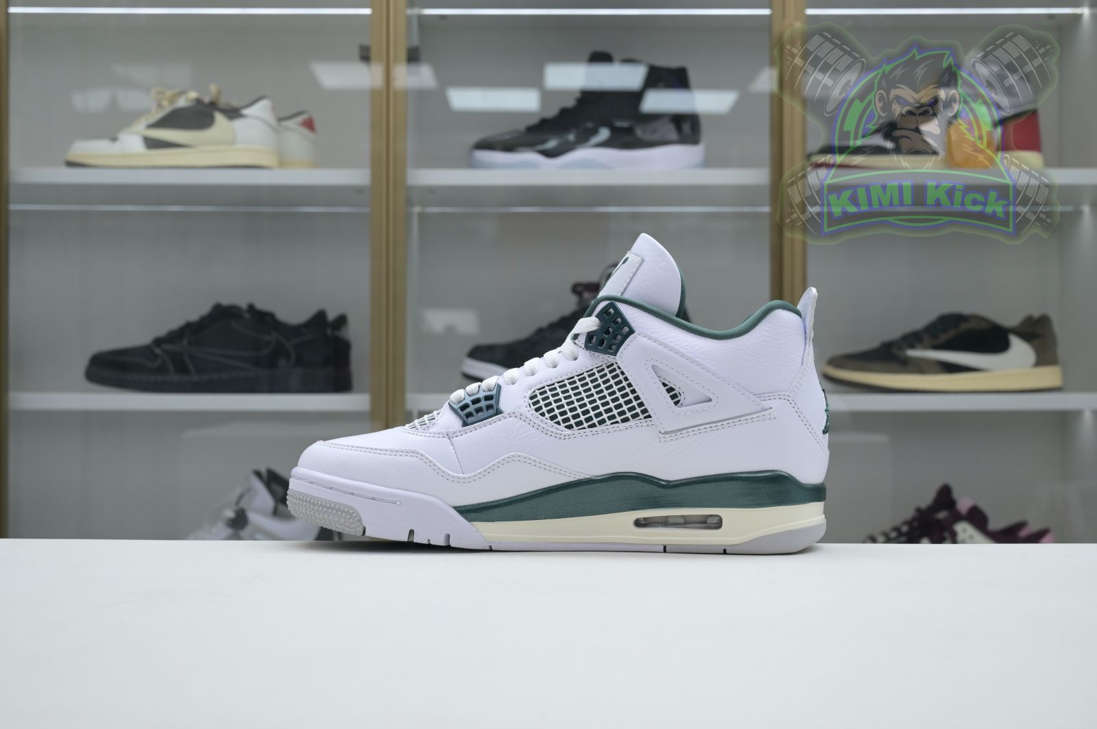 Kimi kick Air Jordan 4 Oxidized Green