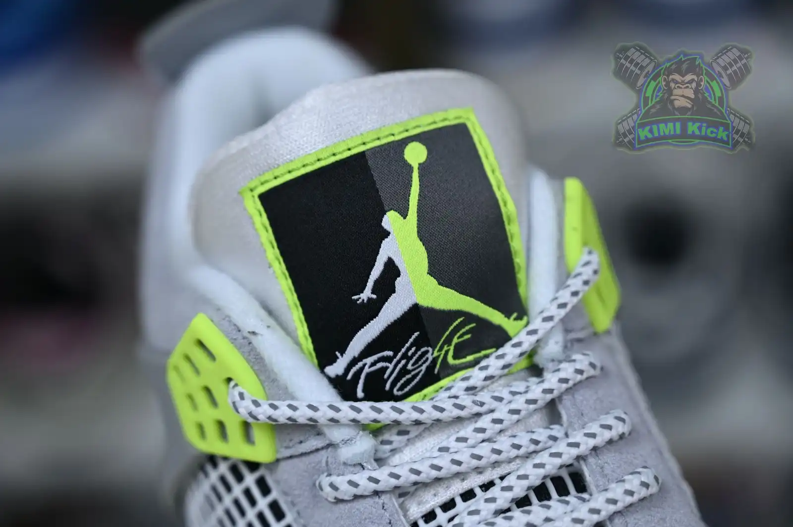 Kimikick Jordan Air Jordan 4 retro se'95neon