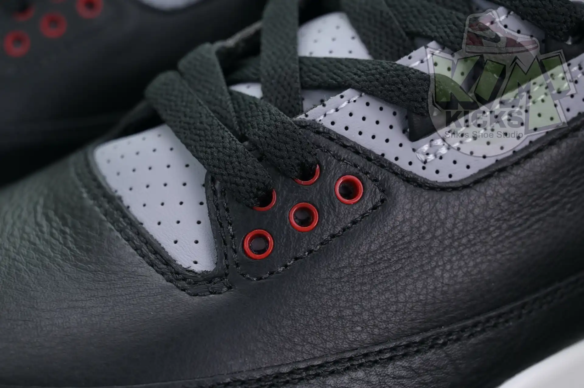 Rep Kimikick Air Jordan 3“Black Cement Reimagined”