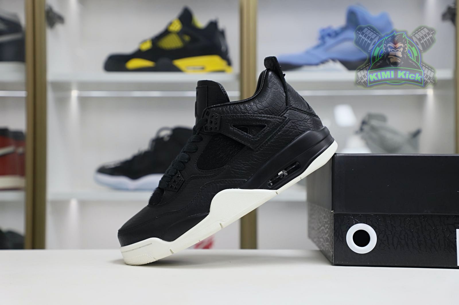 Kimi kick Jordan Air Jordan 4 retro ponyhair black