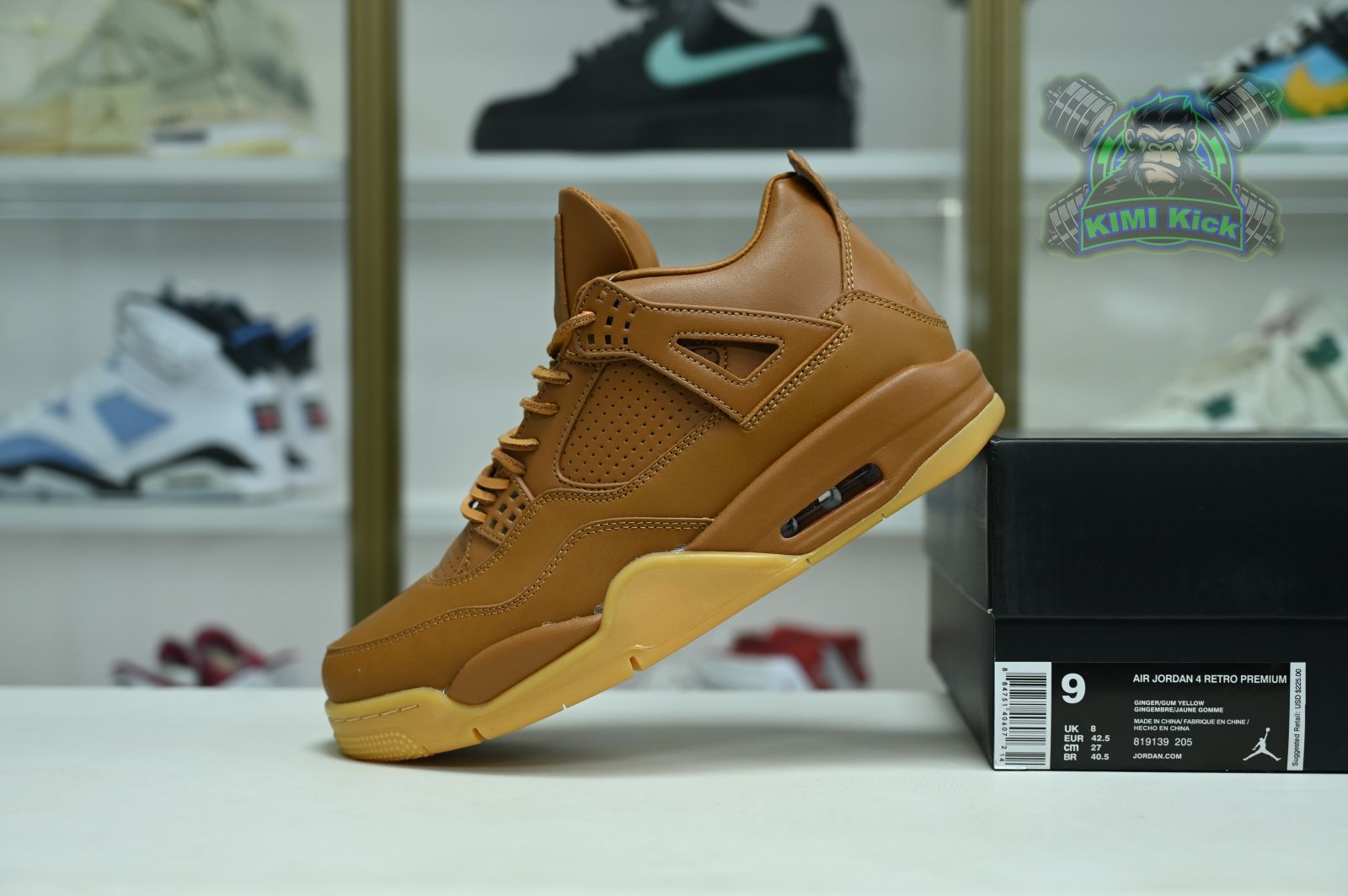 Kimi kick Jordan Air Jordan 4 retro ginger wheat