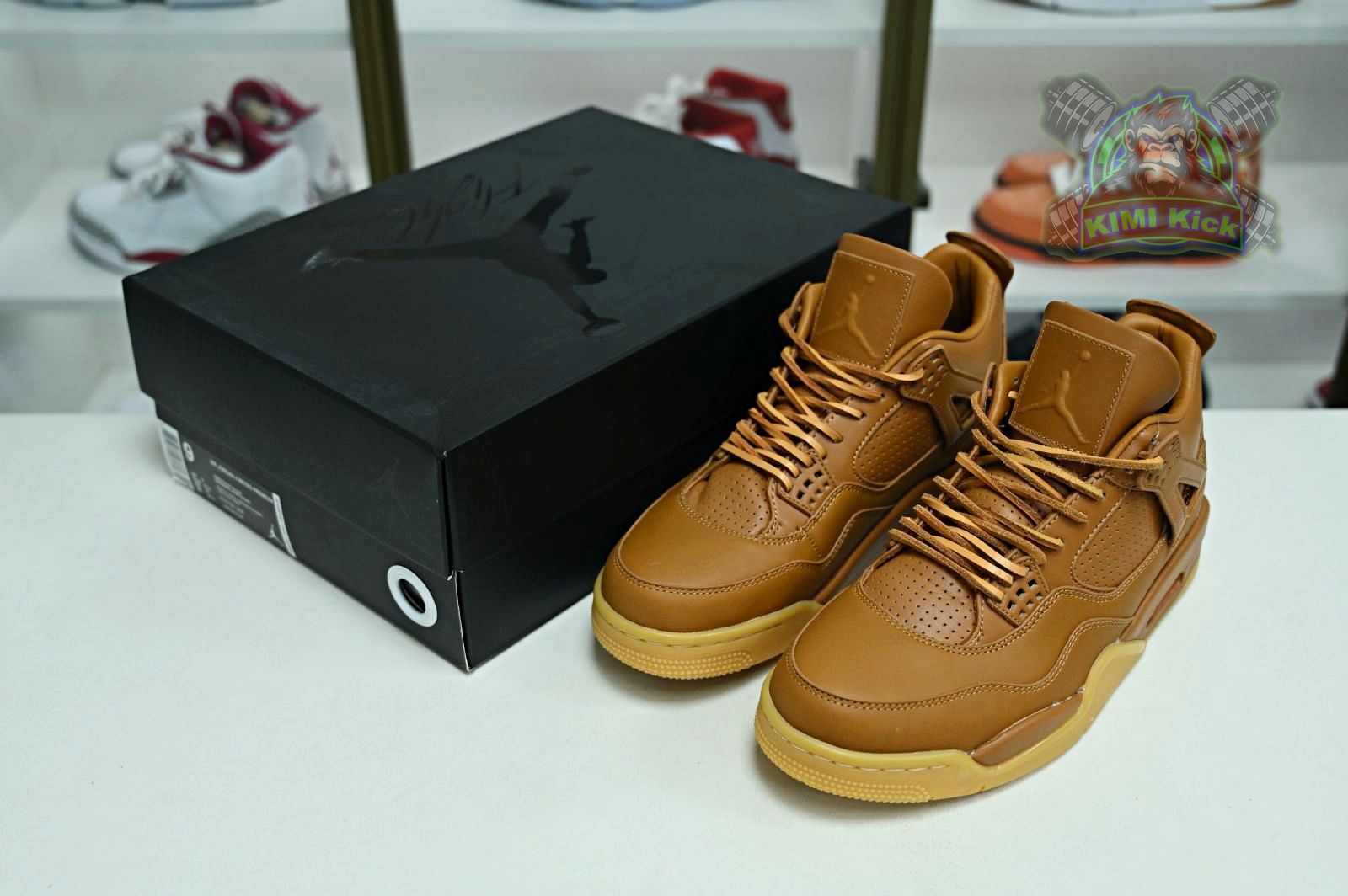 Kimi kick Jordan Air Jordan 4 retro ginger wheat