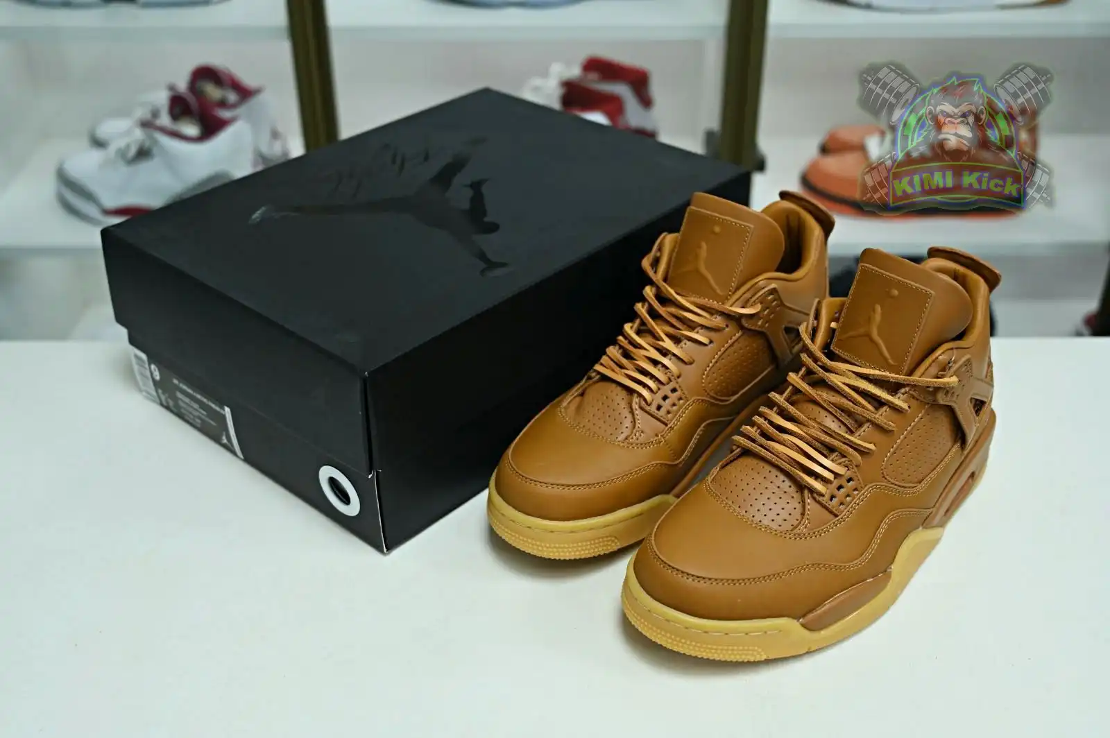 Cheap Kimi kick Jordan Air Jordan 4 retro ginger wheat