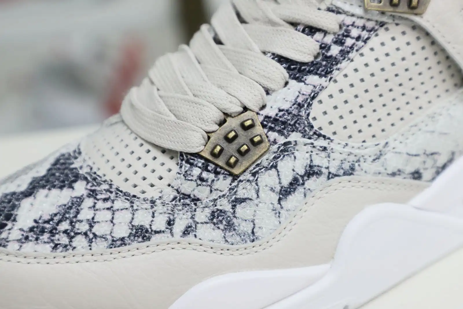 Kimikick Jordan Air Jordan 4 retro snakeskin