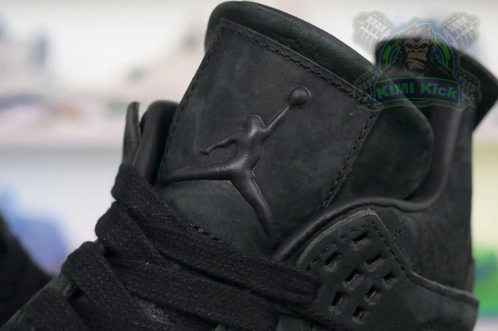 Cheap Kimi kick Jordan Air Jordan 4 kaws black