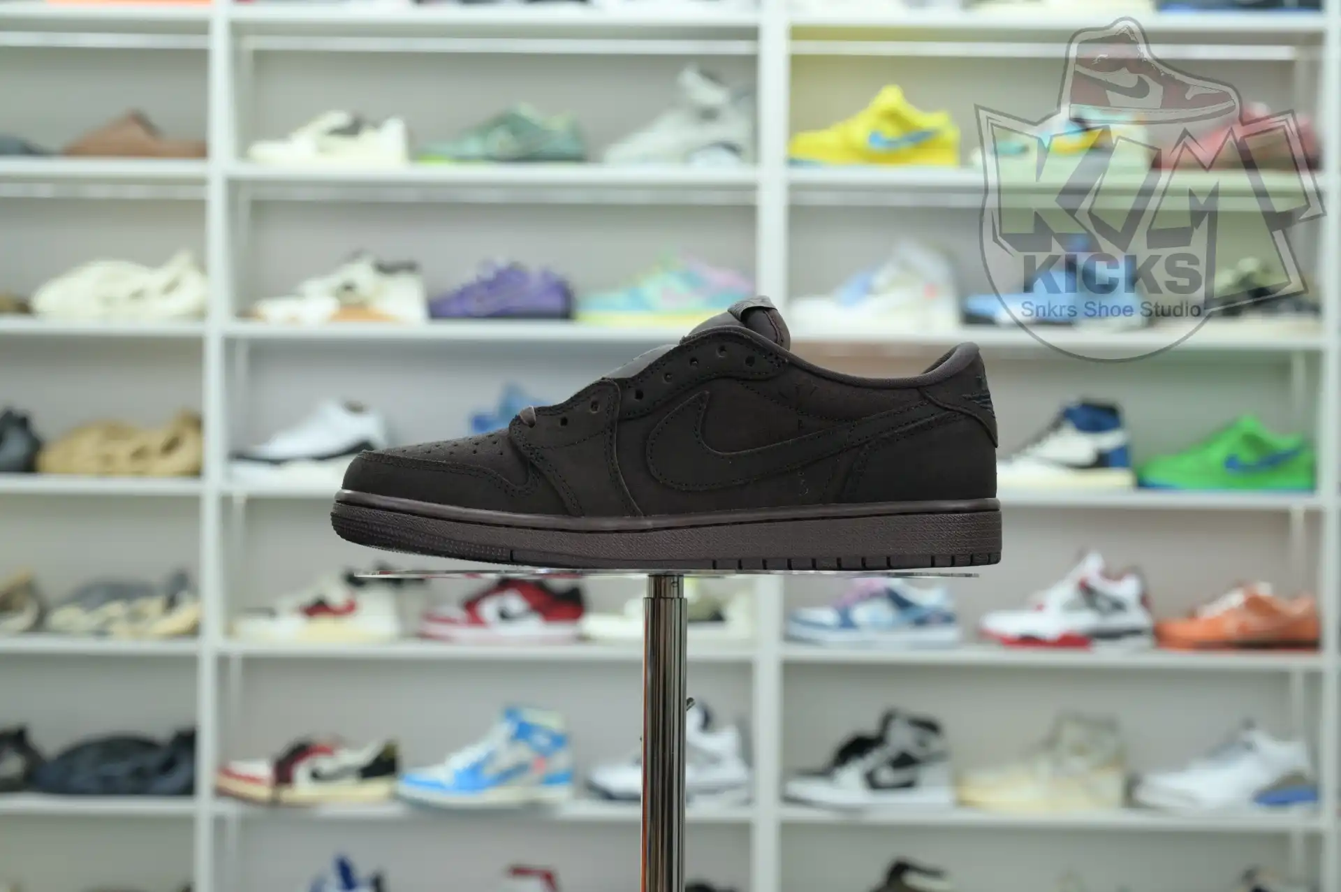 Kimikick Travis Scott x Jordan Air Jordan 1 Low OG“Velvet Brown”