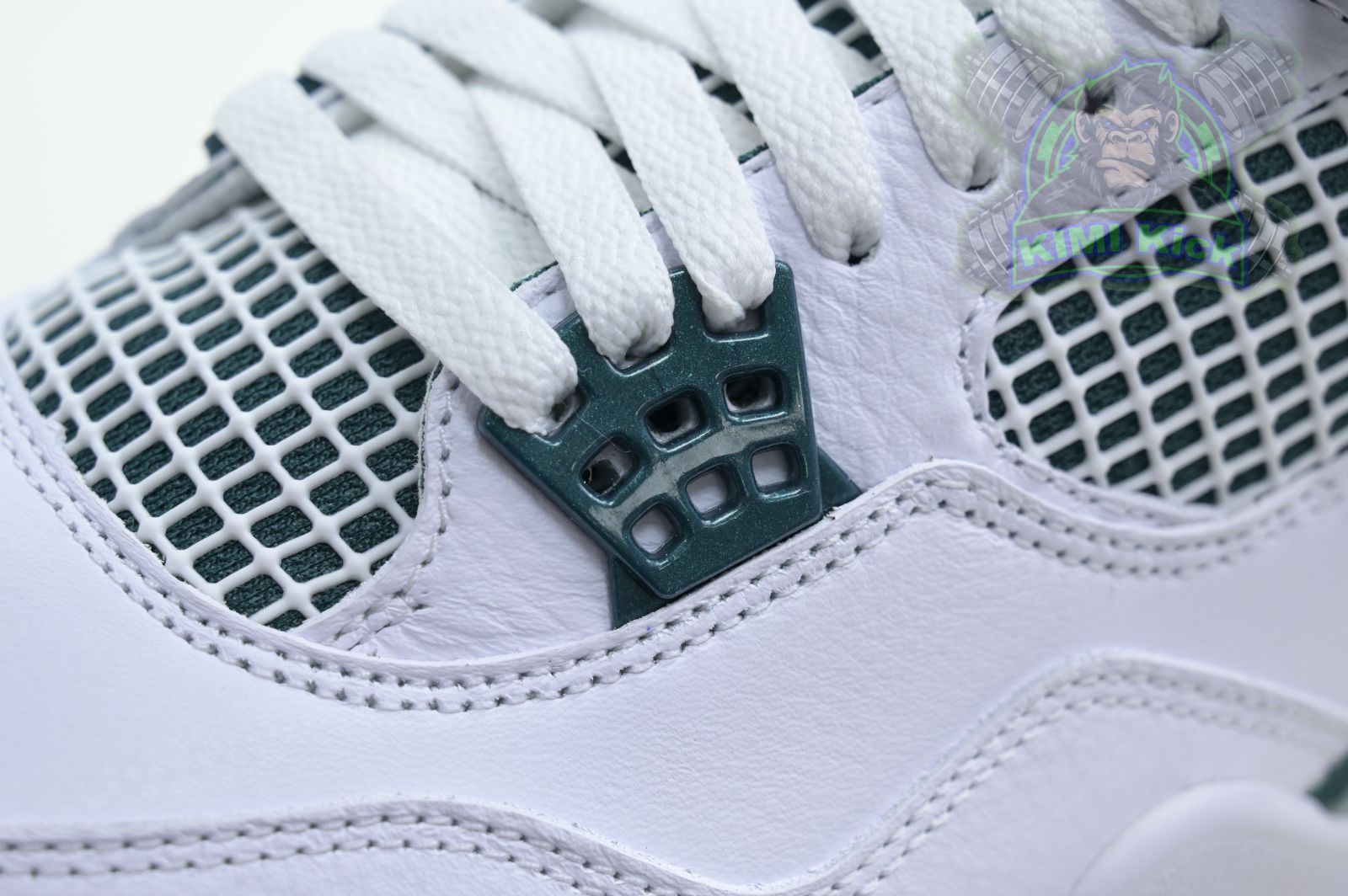 Kimi kick Air Jordan 4 Oxidized Green