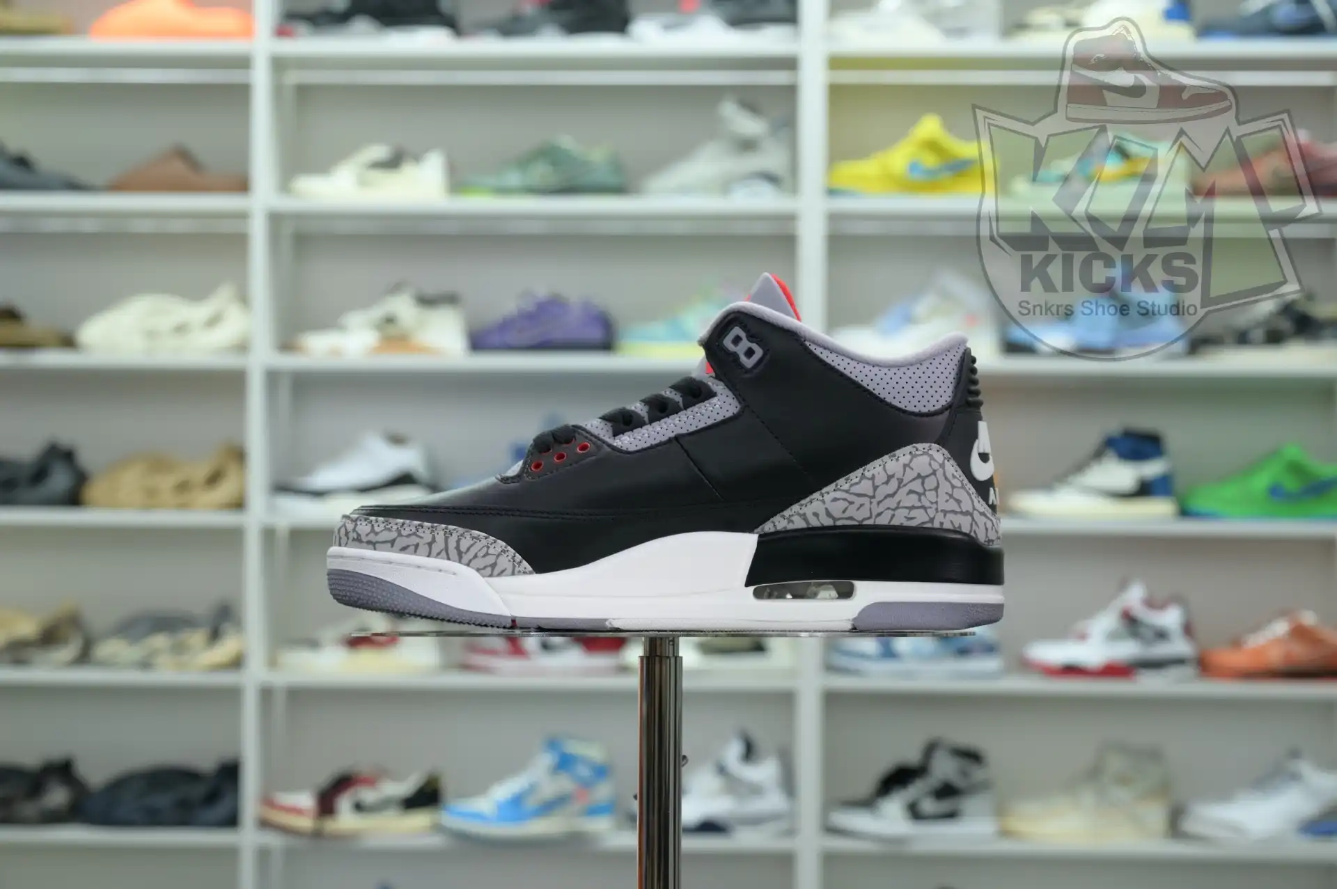 Rep Kimikick Air Jordan 3“Black Cement Reimagined”