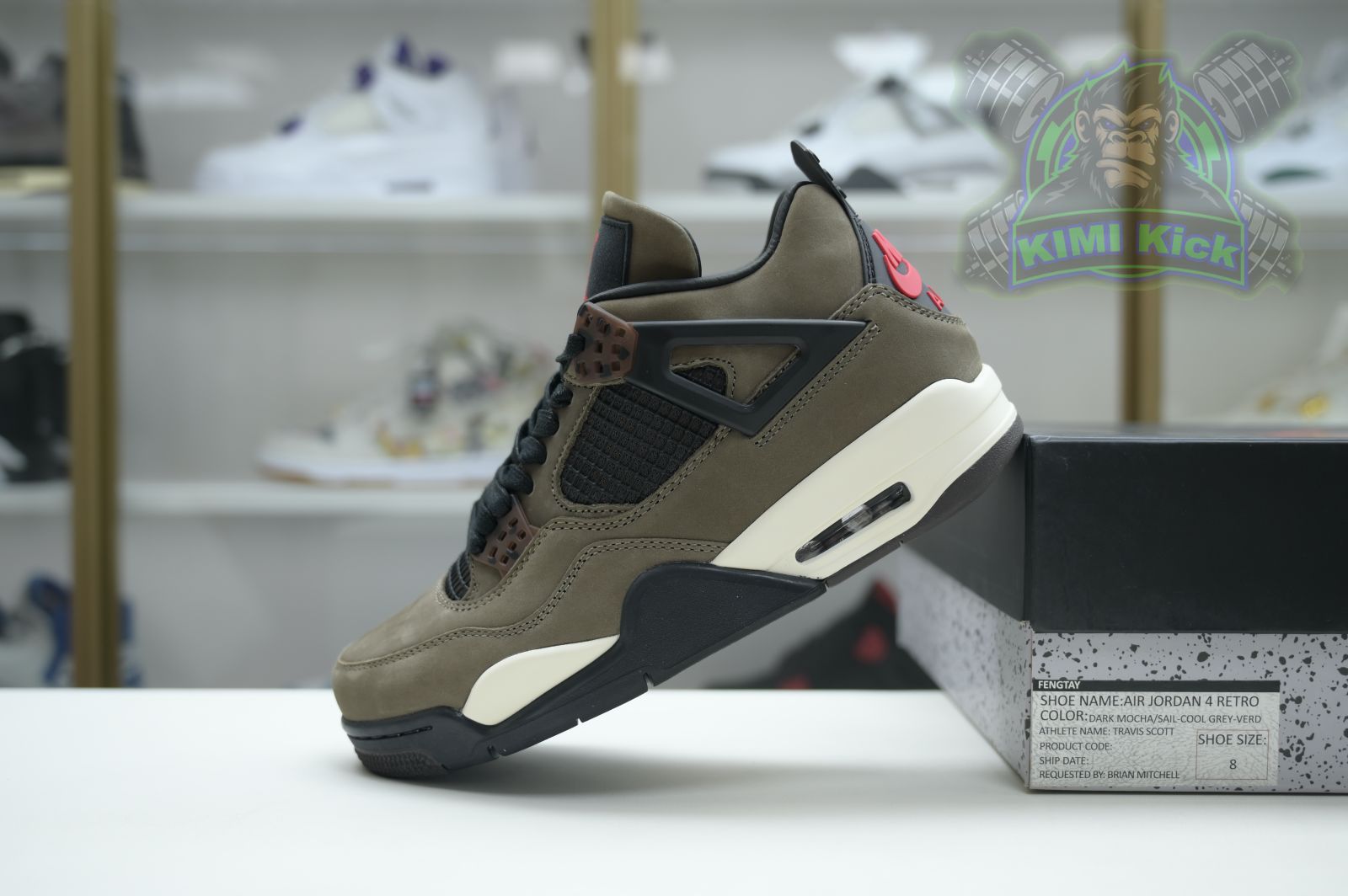 Kimi kick AIR JORDAN 4 RETRO COLOR