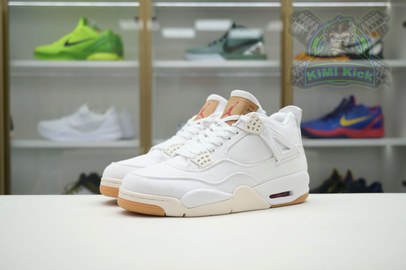 Kimi kick Jordan Air Jordan 4 levis white (levis tag)