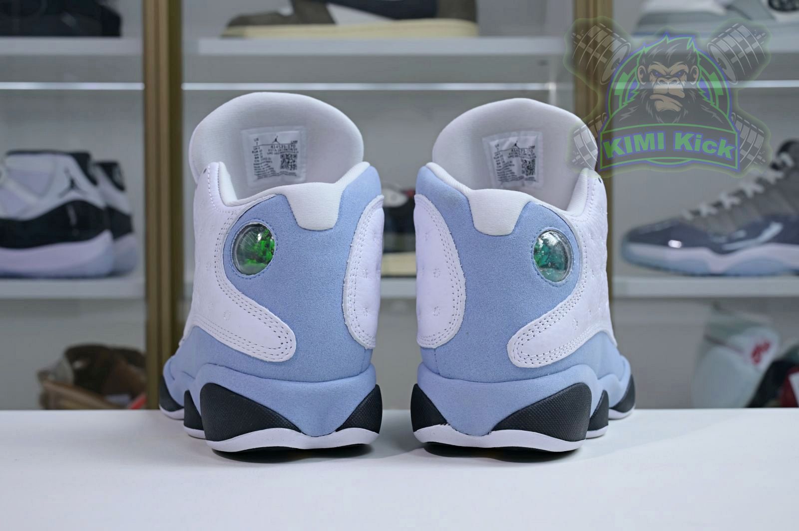 Kimi kick Air Jordan 13“Blue Grey”