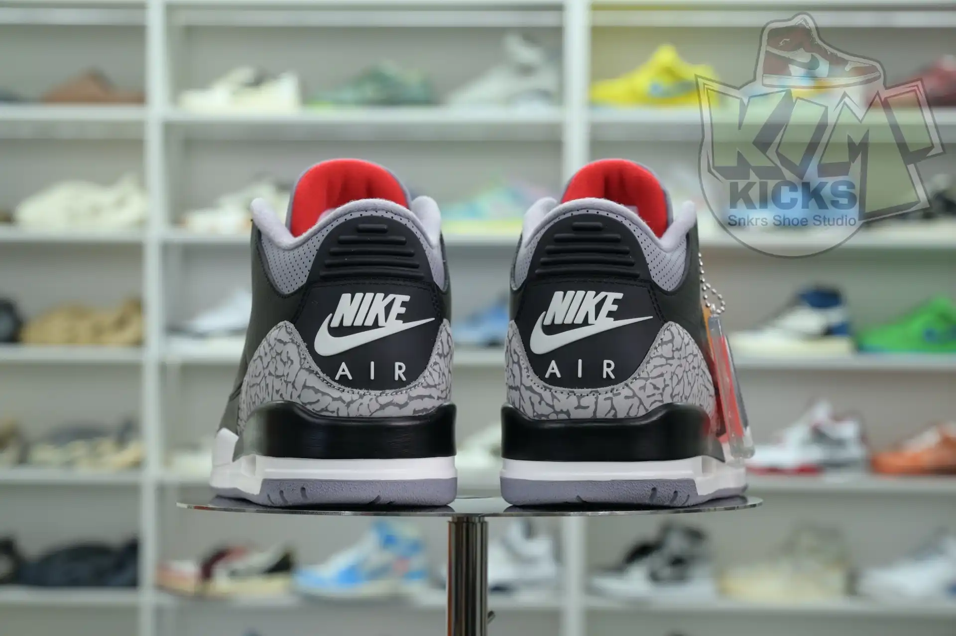 Rep Kimikick Air Jordan 3“Black Cement Reimagined”